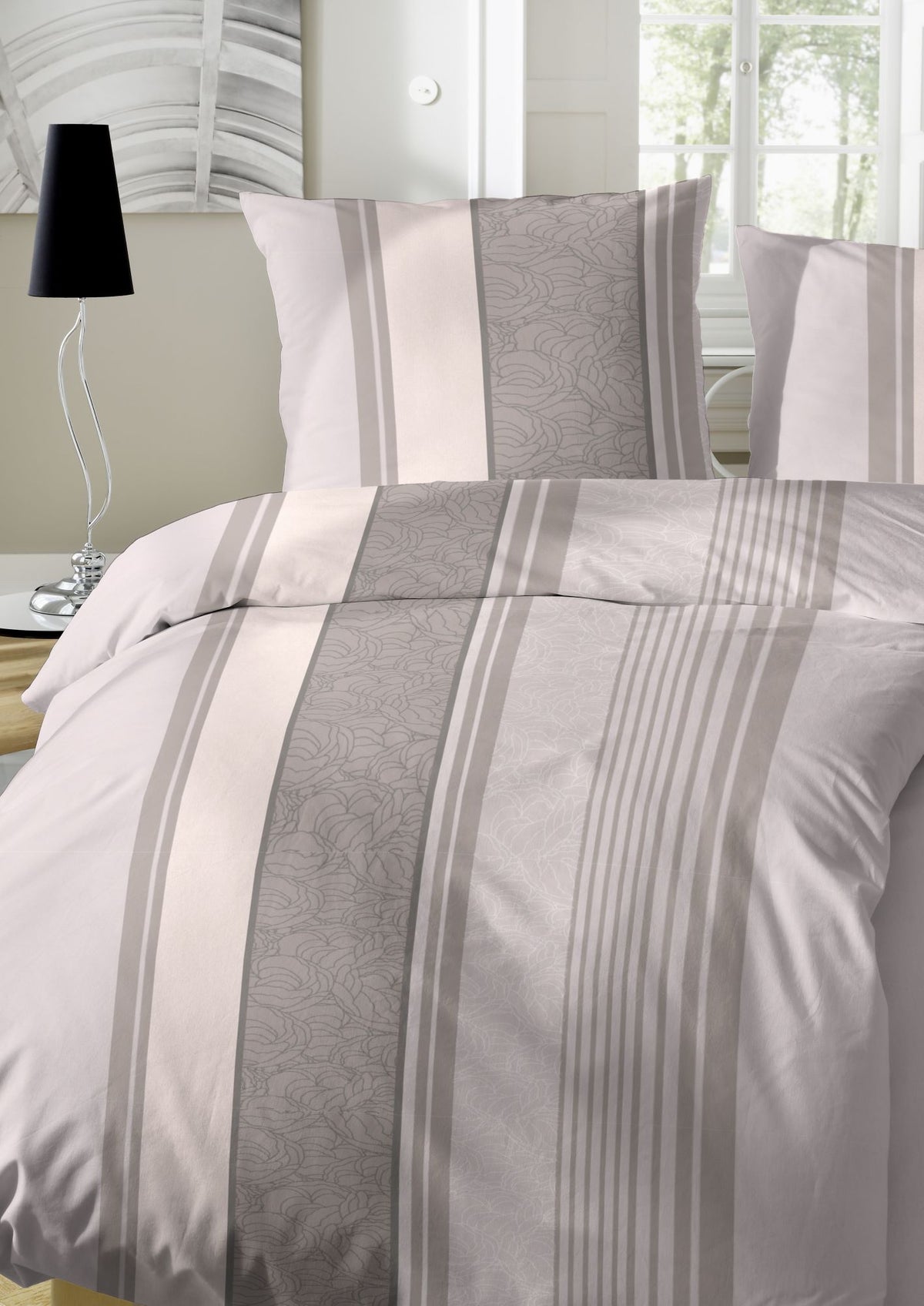 Hahn Biber Bettwäsche Grau #farbe_