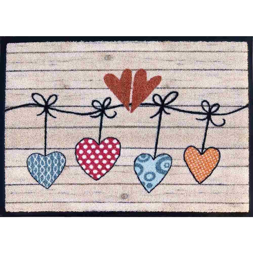 Akzente Fußmatte Herzgirlande #farbe_