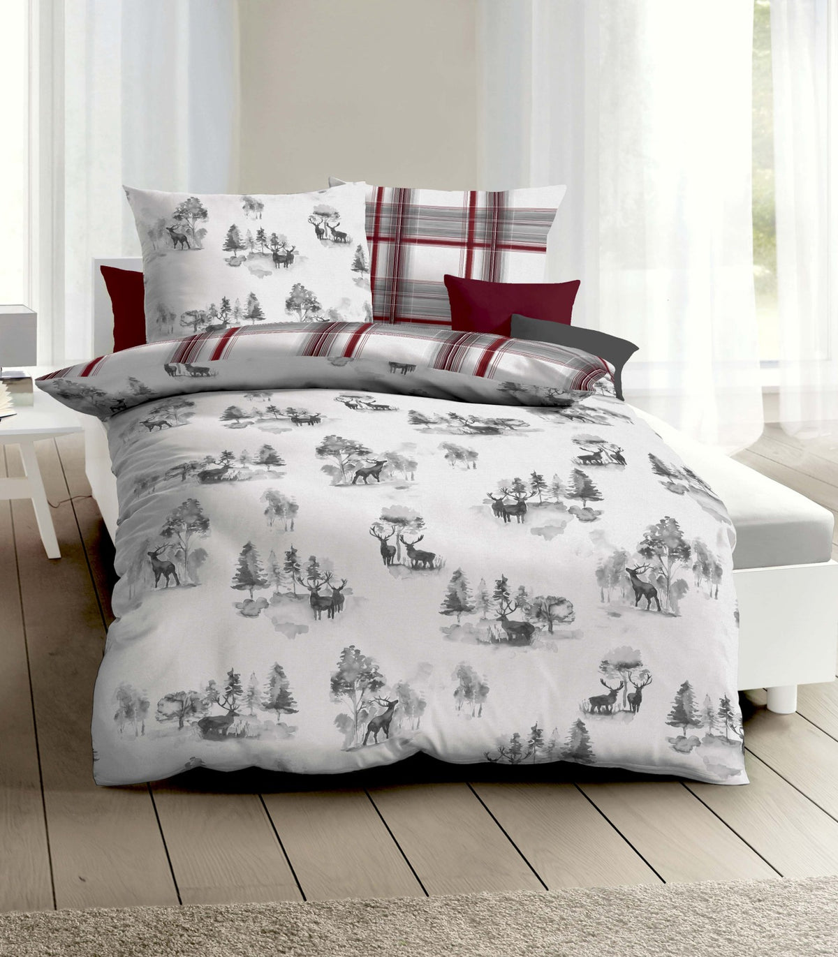 Kaeppel Biber Bettwäsche Deer #farbe_grau