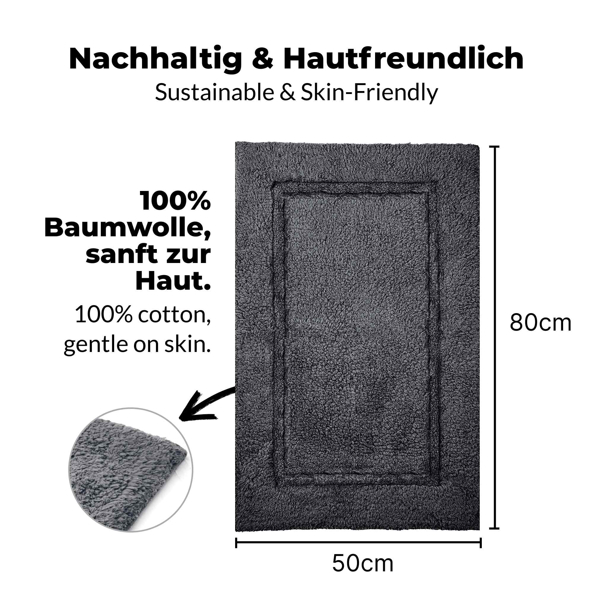 etérea Badteppich Badematte Kiara