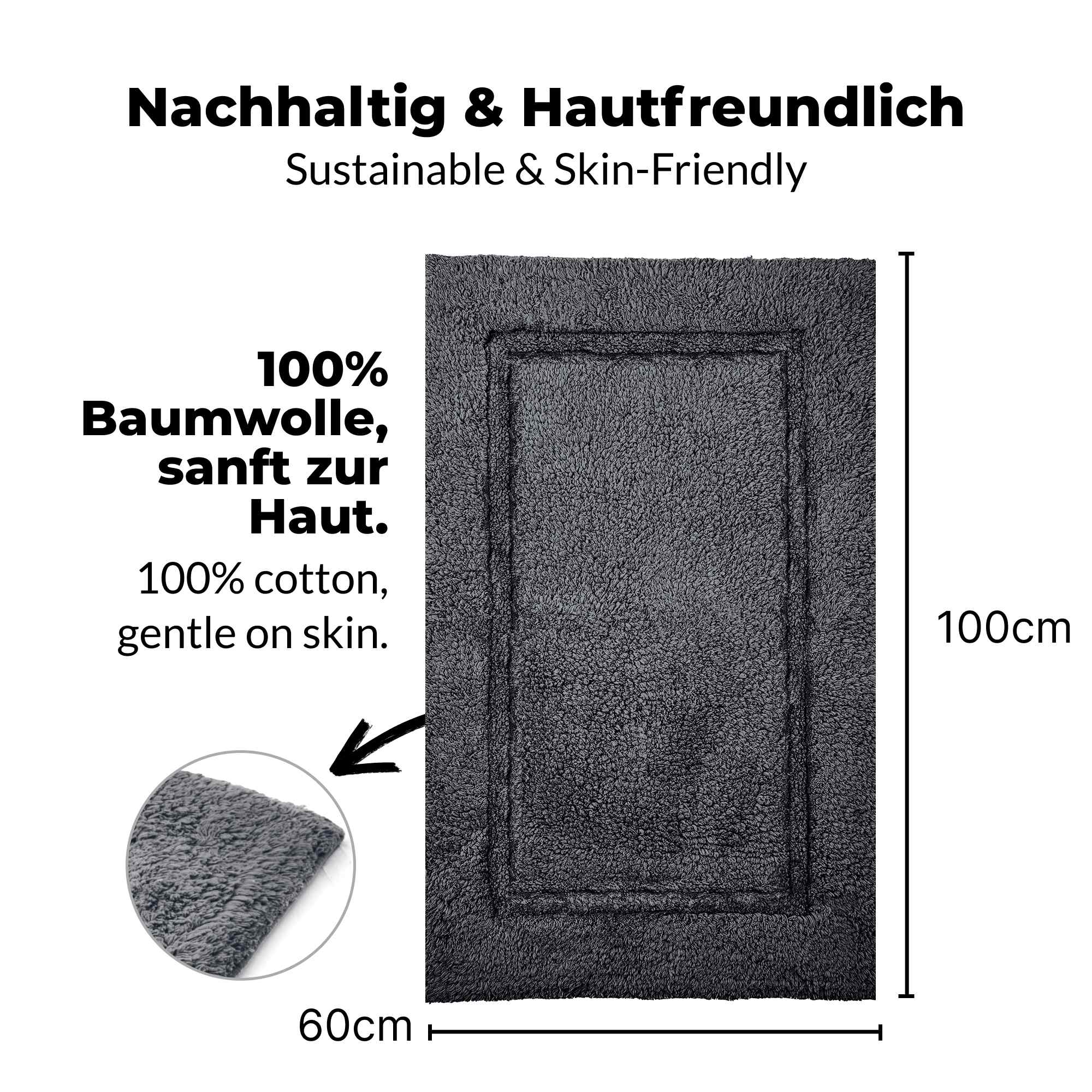 etérea Badteppich Badematte Kiara