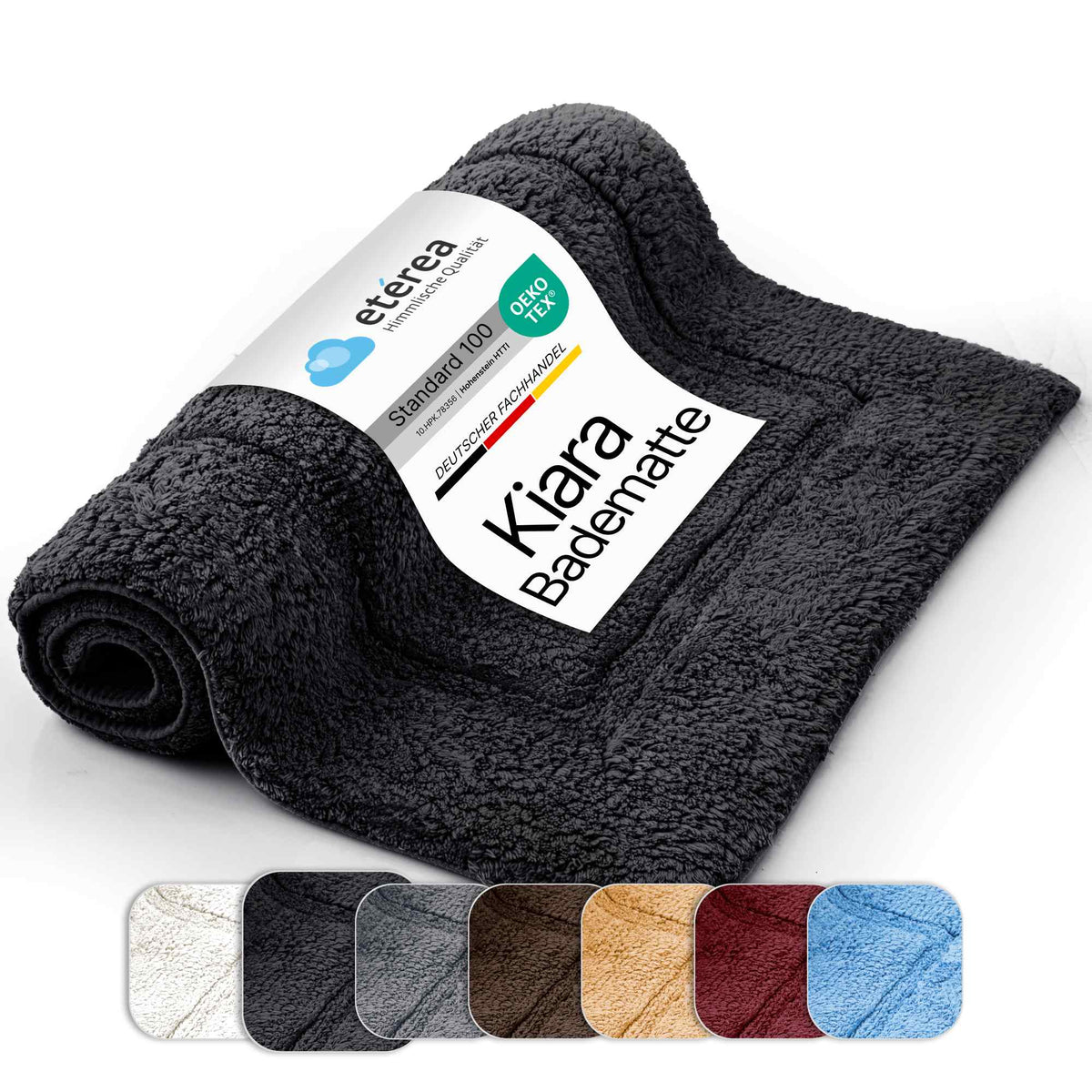 etérea Badteppich Schwarz #farbe_schwarz