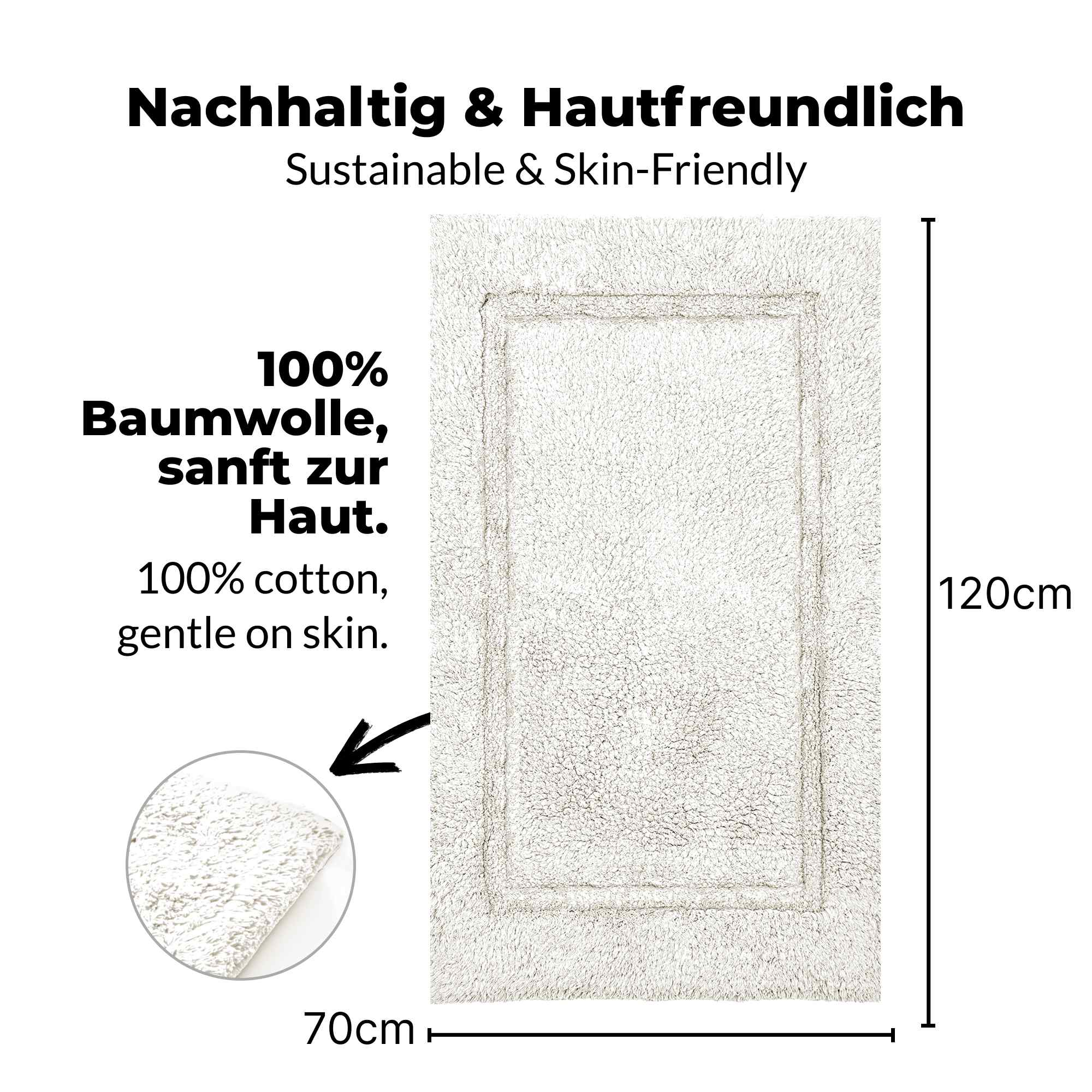 etérea Badteppich Badematte Kiara