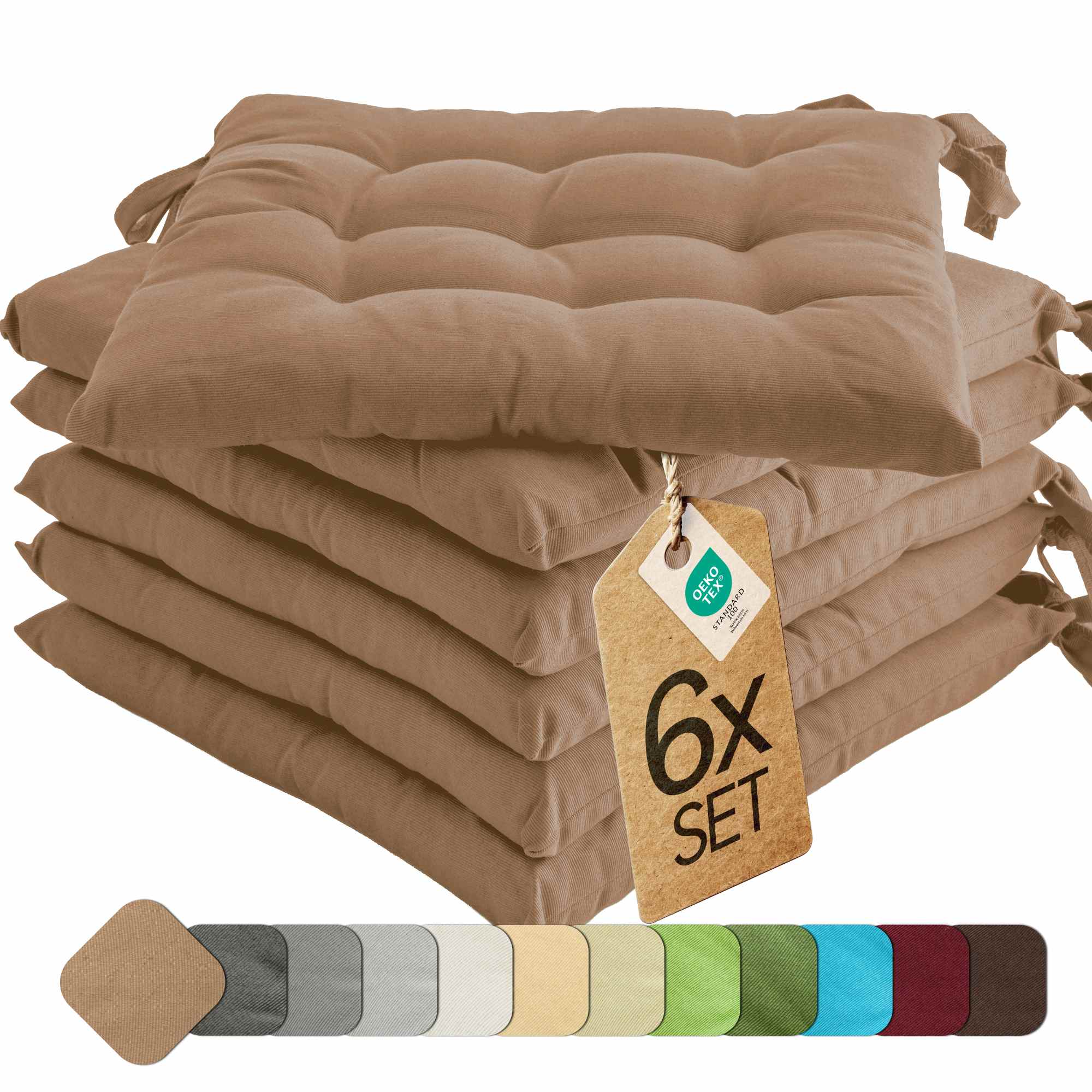 etérea Sitzkissen Stuhlkissen Basic 40x40cm - Innen und Aussenbereich