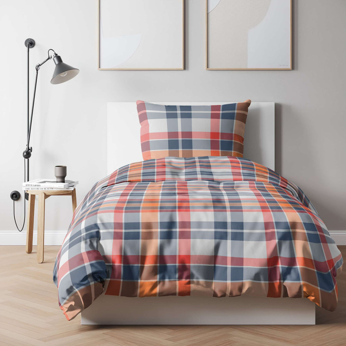 etérea Baumwolle Bettwäsche Kari Grün Orange