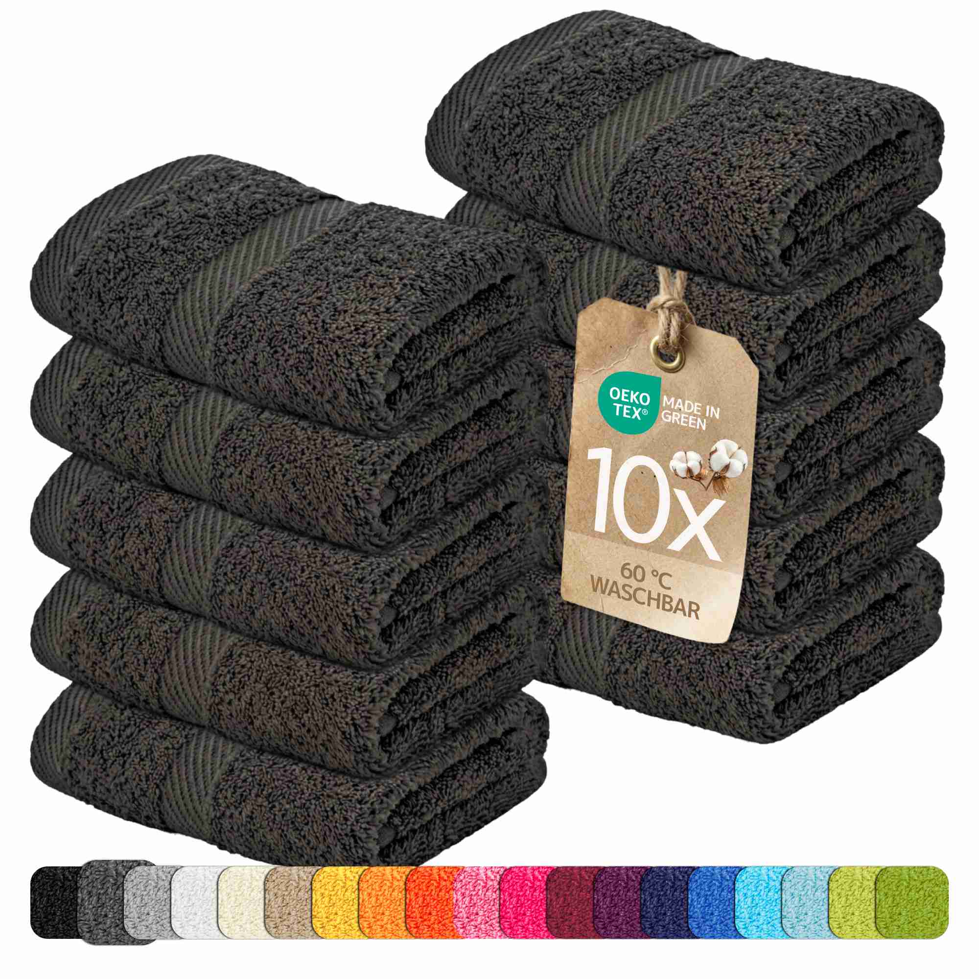 etérea 10er Pack Handtücher Carli Handtuch Bulkset