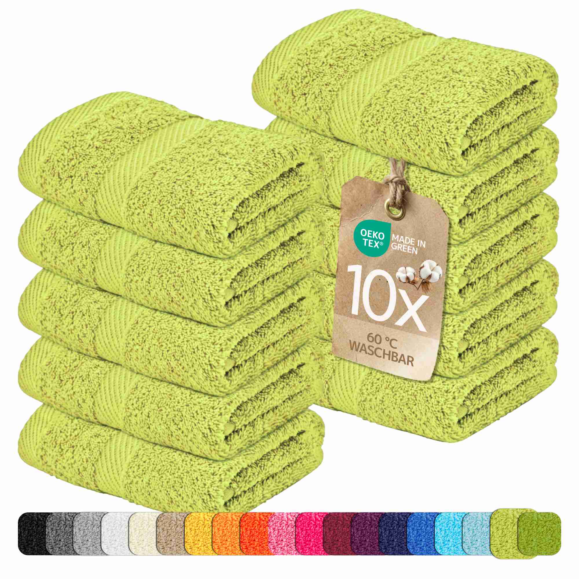 etérea 10er Pack Handtücher Carli Handtuch Bulkset