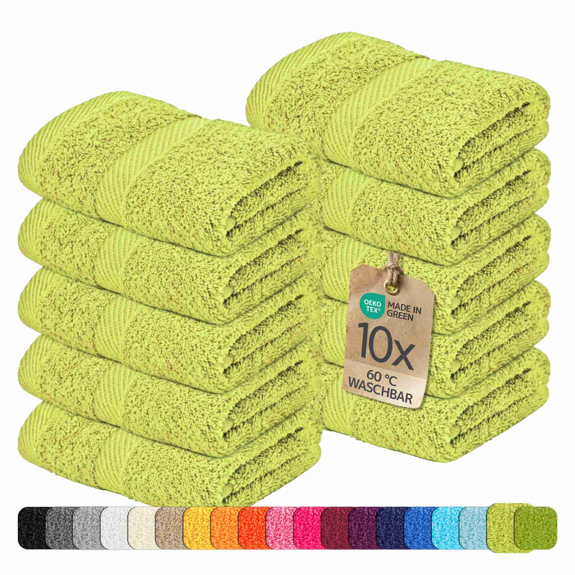 etérea 10er Pack Handtücher Carli Handtuch Bulkset