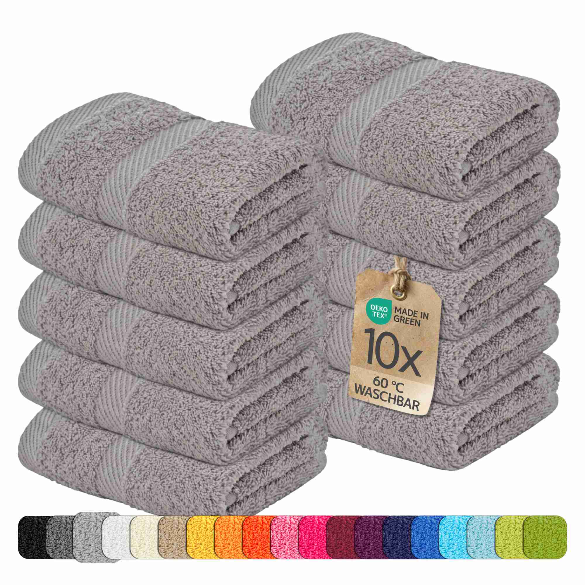 etérea 10er Pack Handtücher Carli Handtuch Bulkset