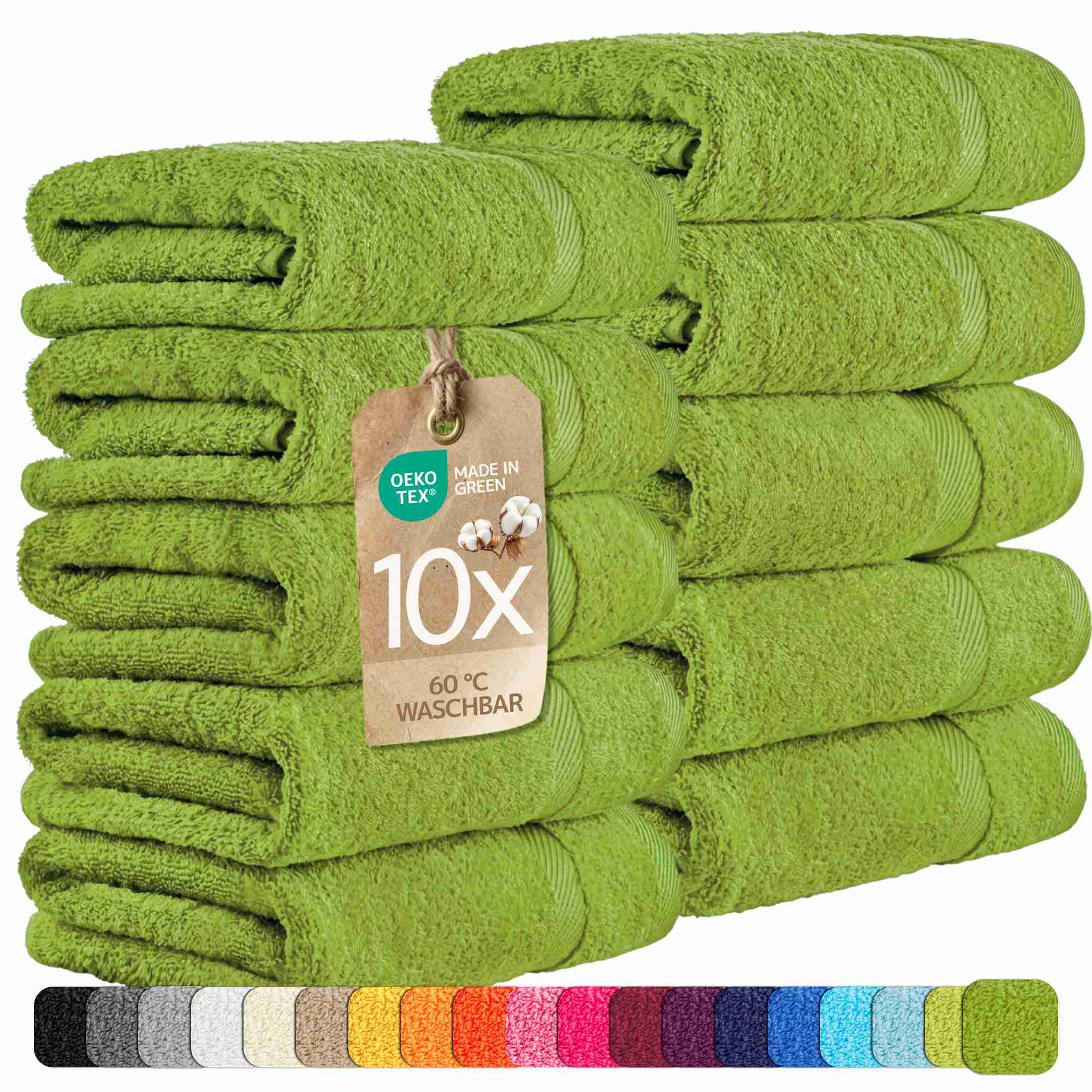 etérea 10er Pack Handtücher Carli Handtuch Bulkset