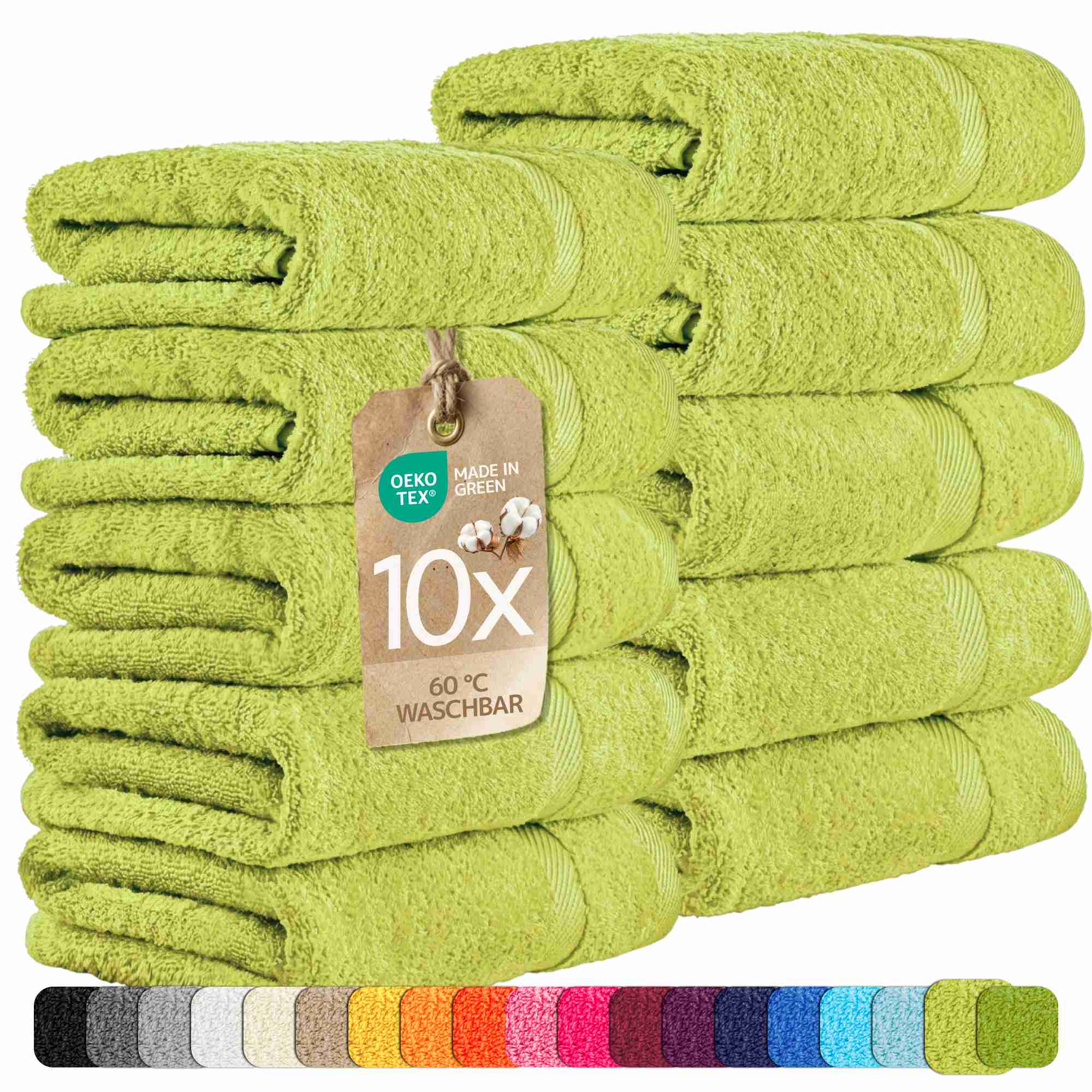 etérea 10er Pack Handtücher Carli Handtuch Bulkset