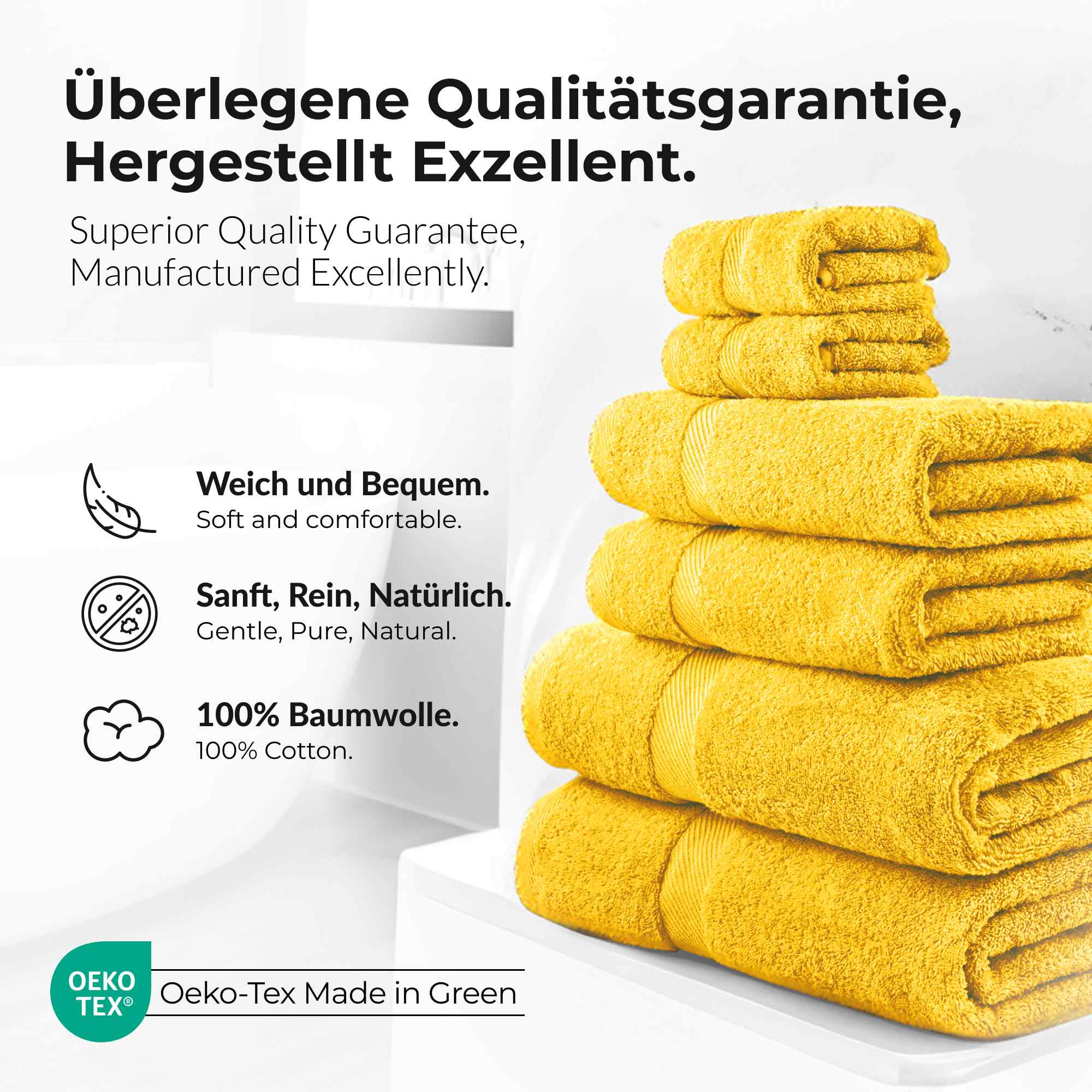 etérea 10er Pack Handtücher Carli Handtuch Bulkset