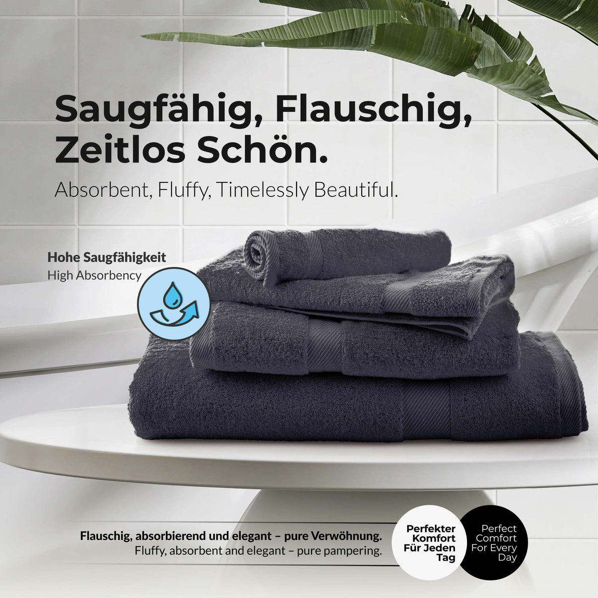 VBD-17 etérea Carli Handtuch Kollektion Duschtuch Badetuch Badvorleger - 100% Baumwolle