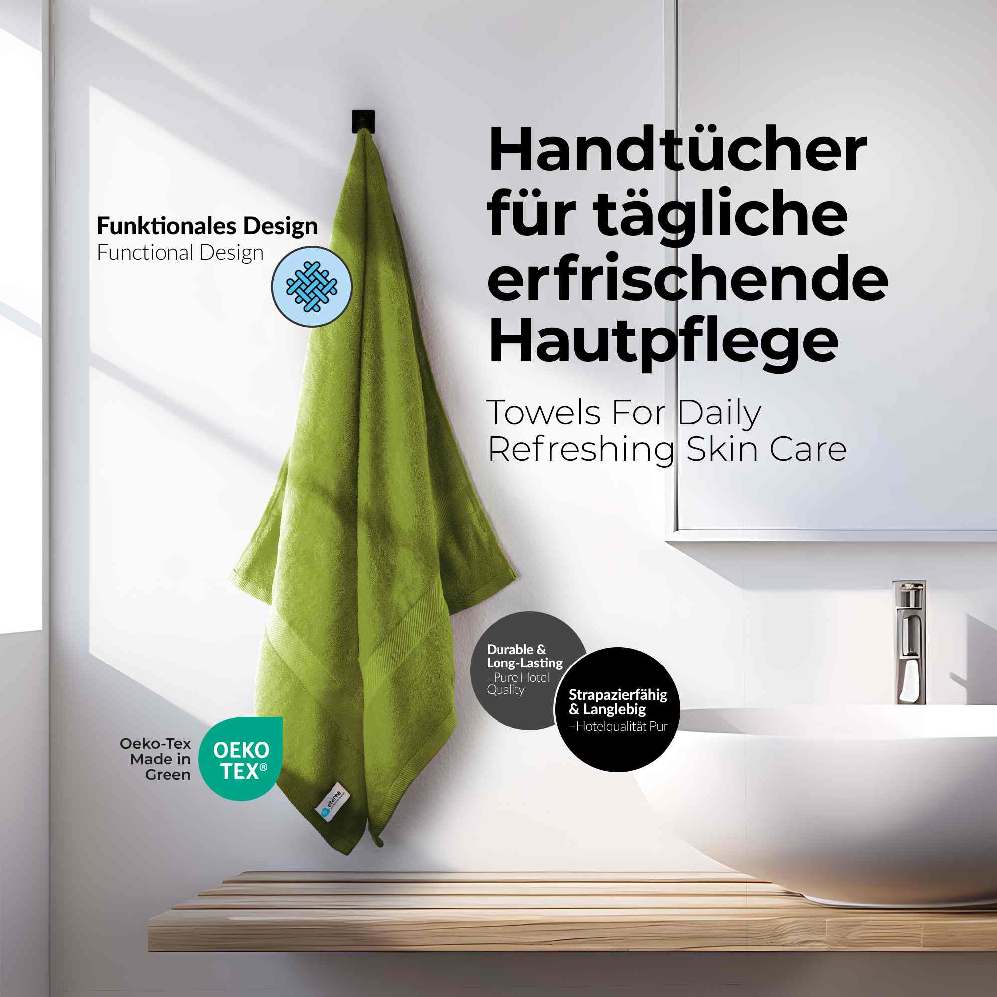 etérea 10er Pack Handtücher Carli Handtuch Bulkset