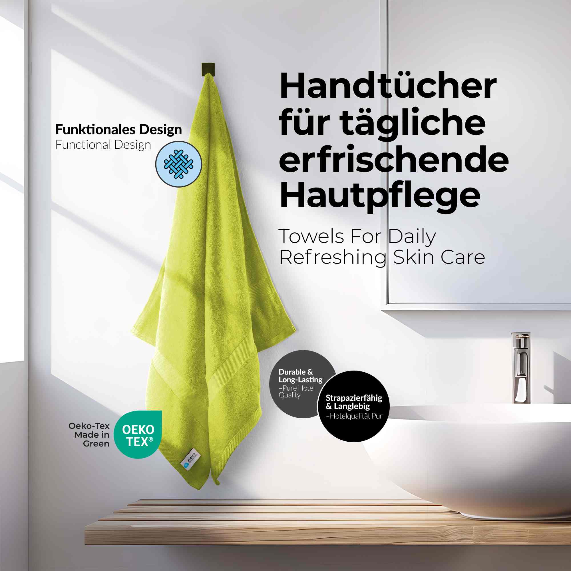 etérea 10er Pack Handtücher Carli Handtuch Bulkset