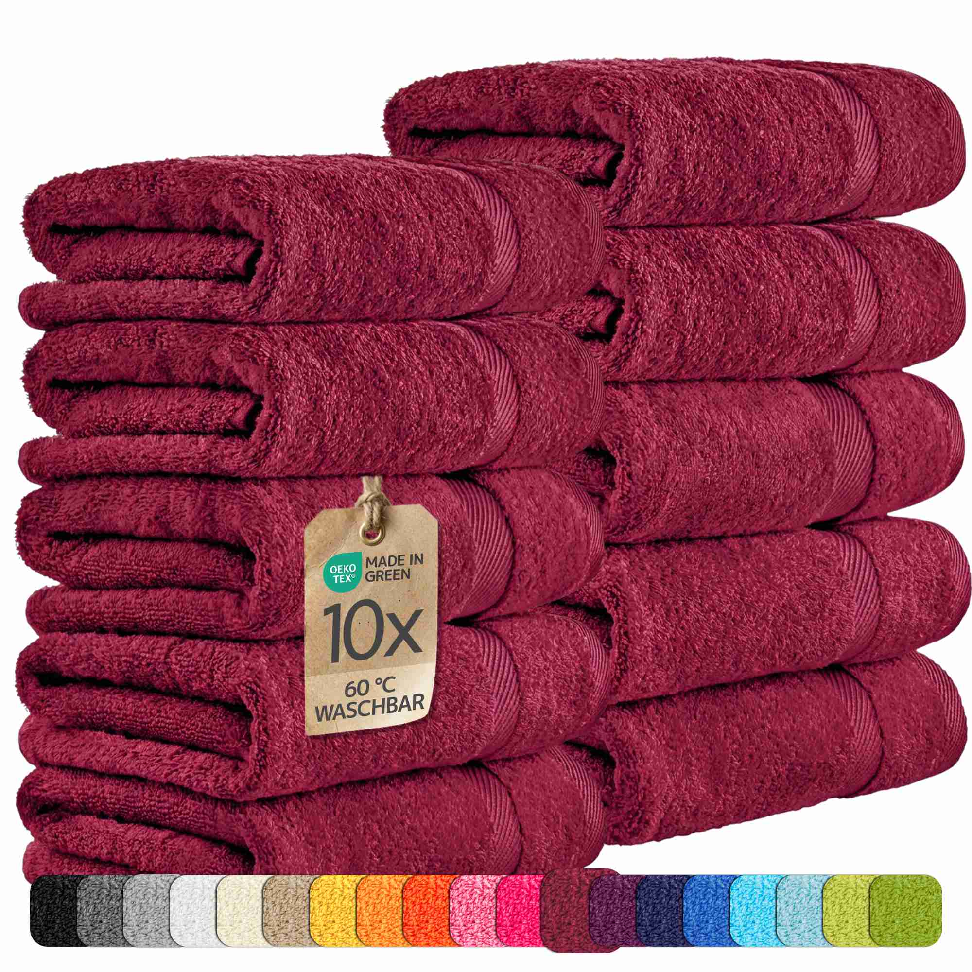 etérea 10er Pack Handtücher Carli Handtuch Bulkset
