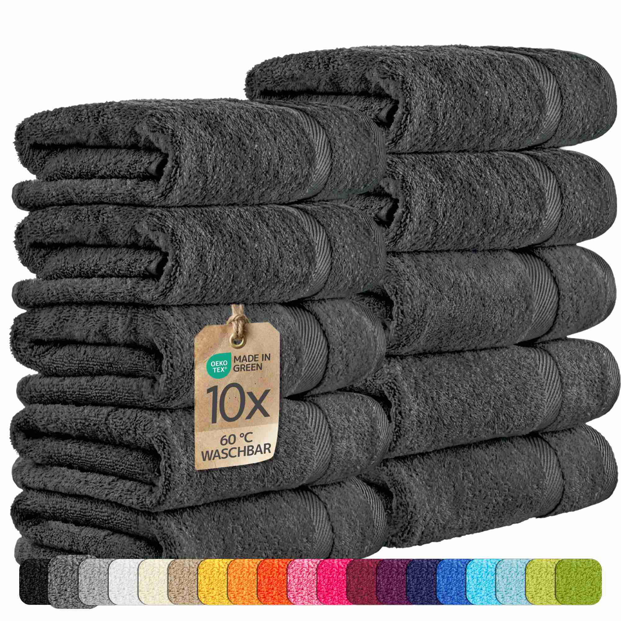 etérea 10er Pack Handtücher Carli Handtuch Bulkset