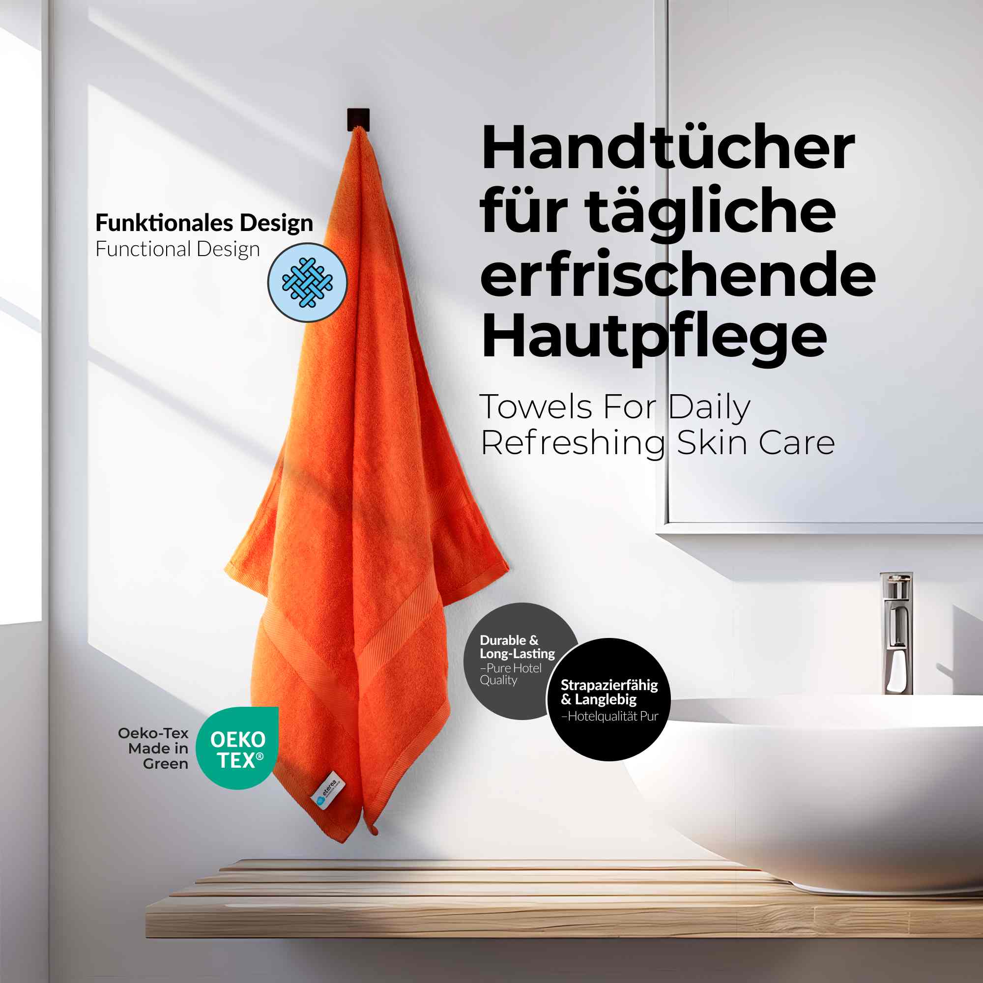 etérea 10er Pack Handtücher Carli Handtuch Bulkset