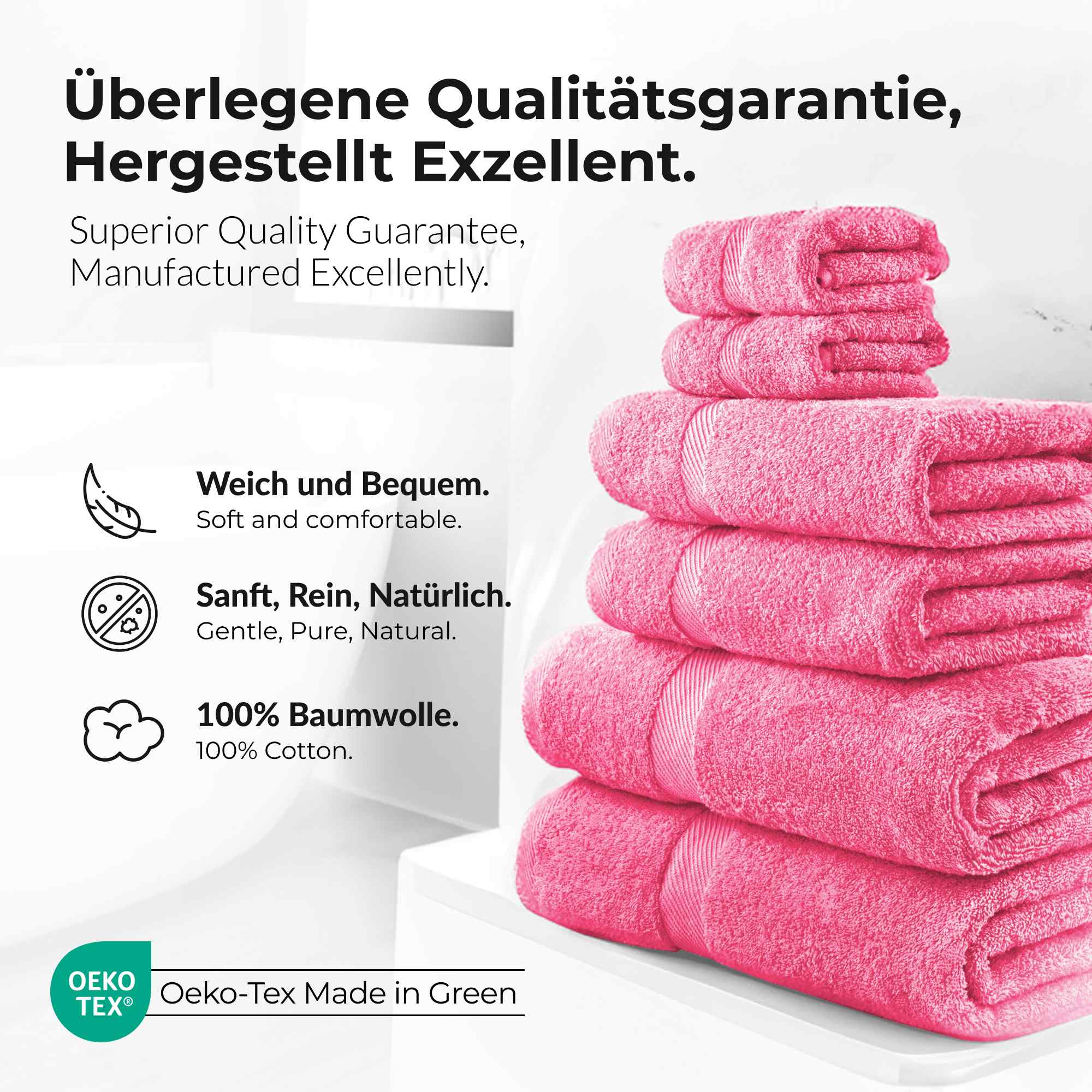 etérea 10er Pack Handtücher Carli Handtuch Bulkset