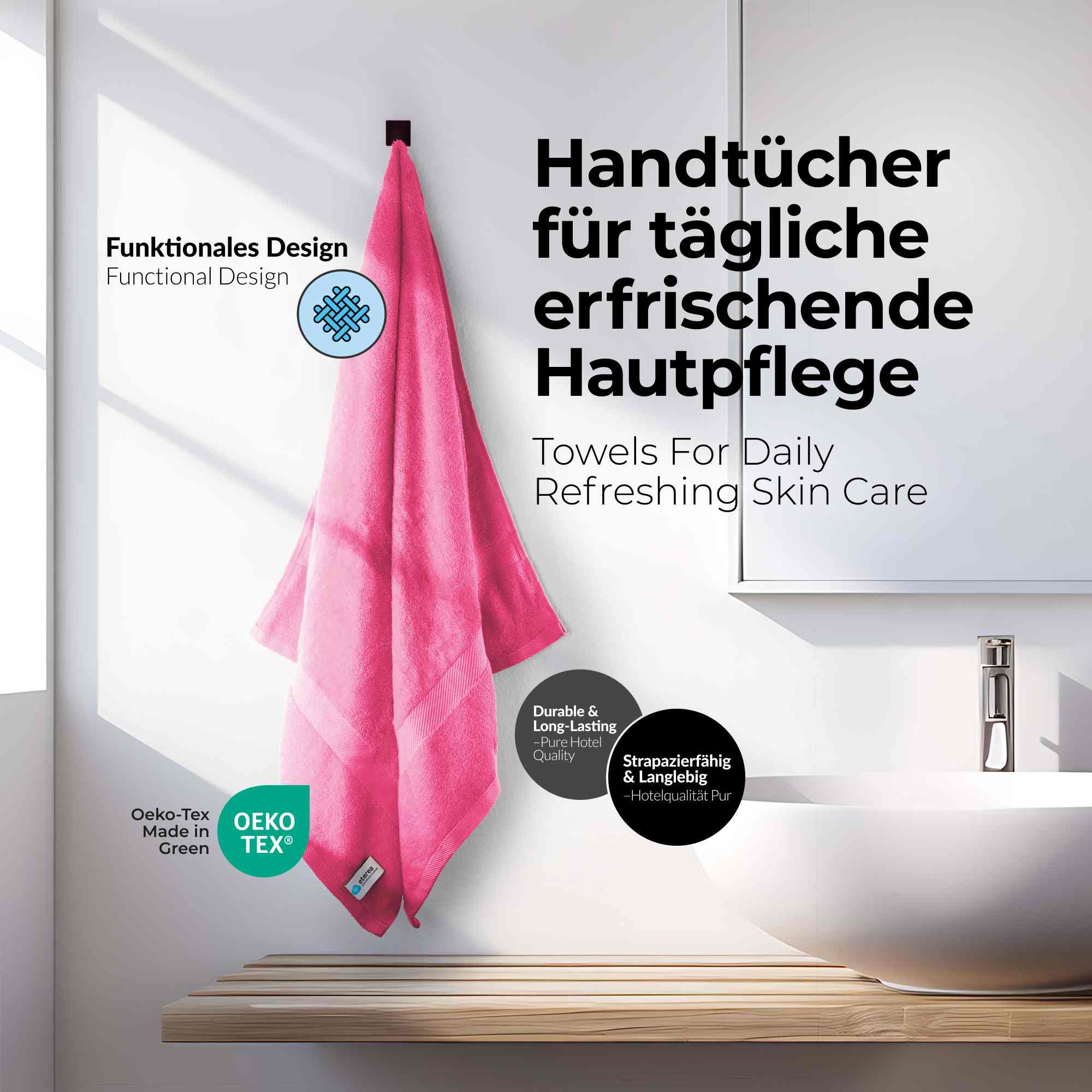etérea 10er Pack Handtücher Carli Handtuch Bulkset