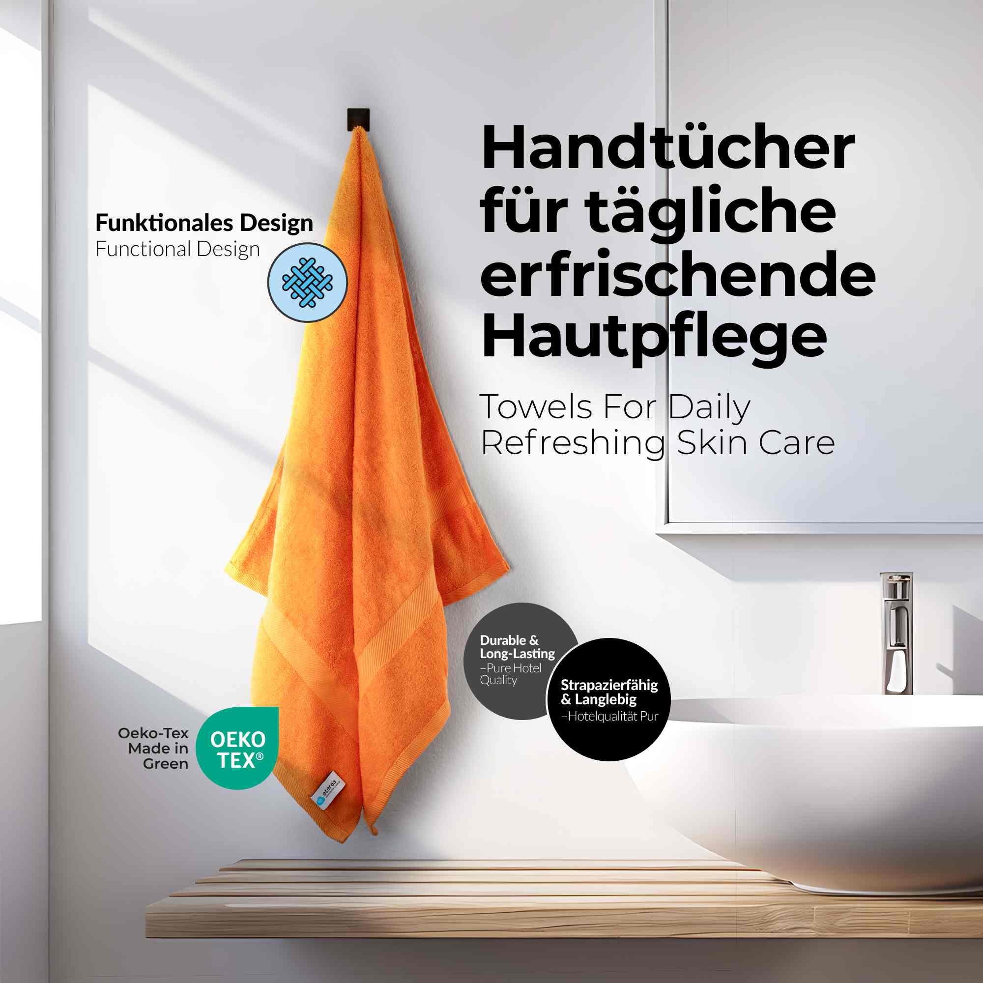 etérea 10er Pack Handtücher Carli Handtuch Bulkset
