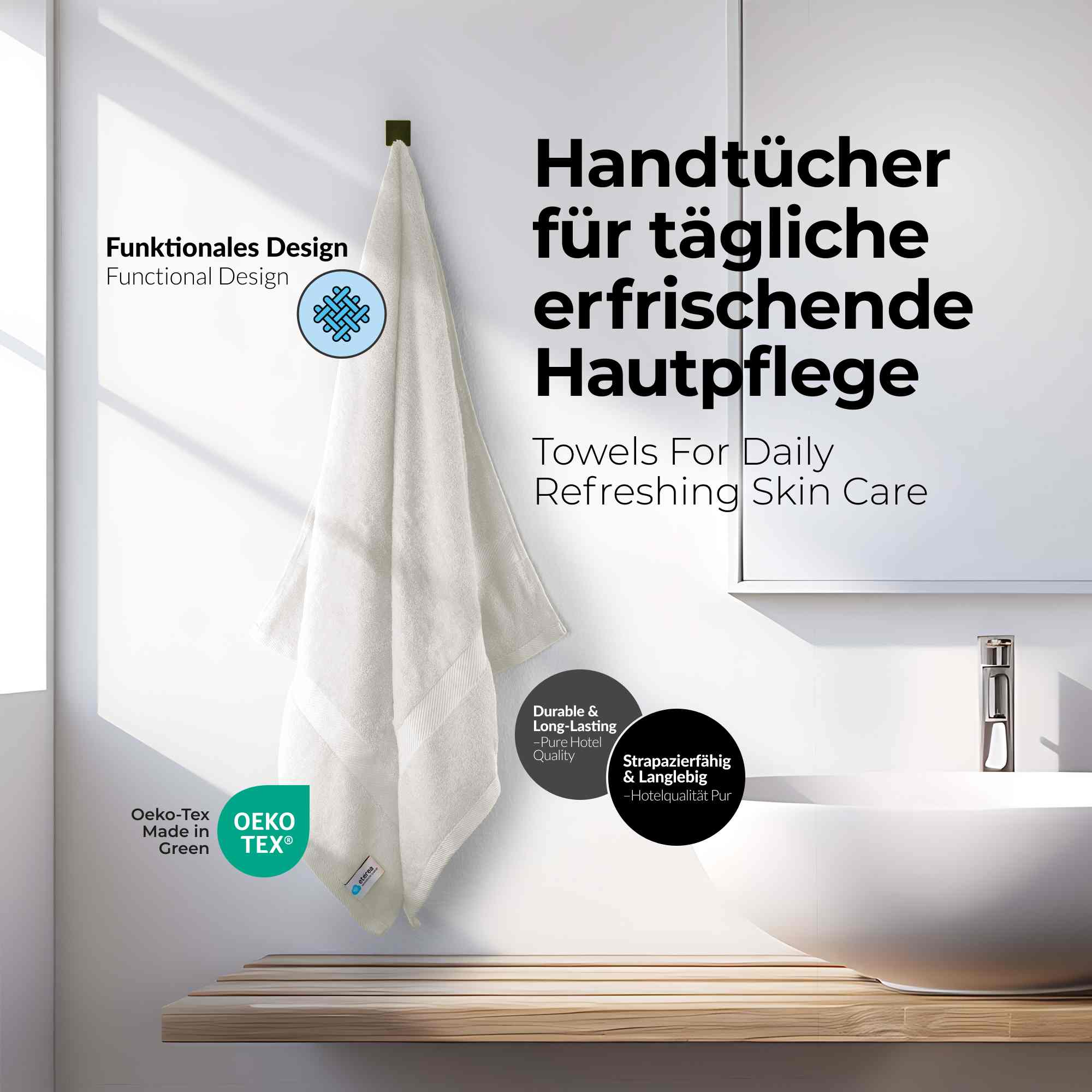 etérea 10er Pack Handtücher Carli Handtuch Bulkset