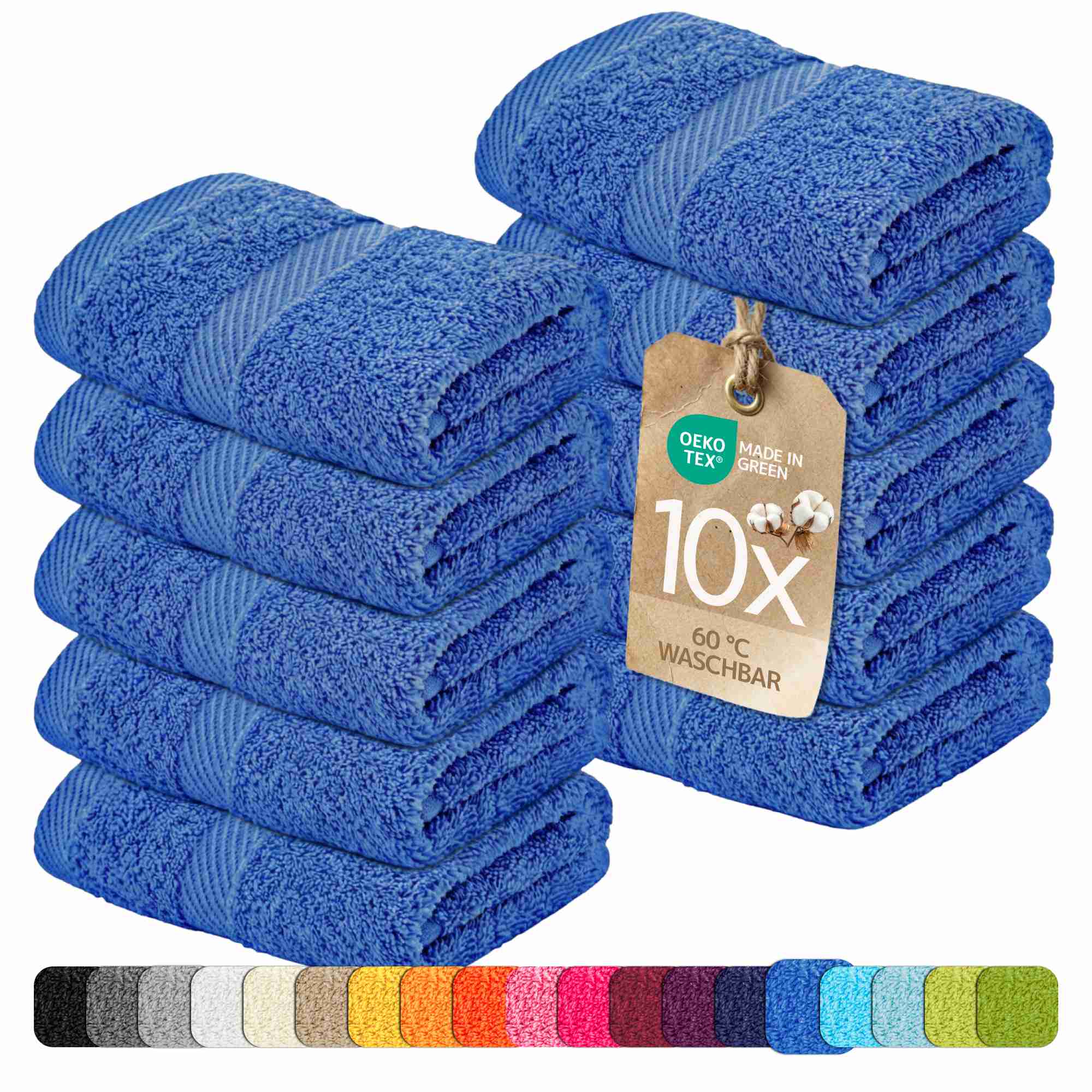 etérea 10er Pack Handtücher Carli Handtuch Bulkset
