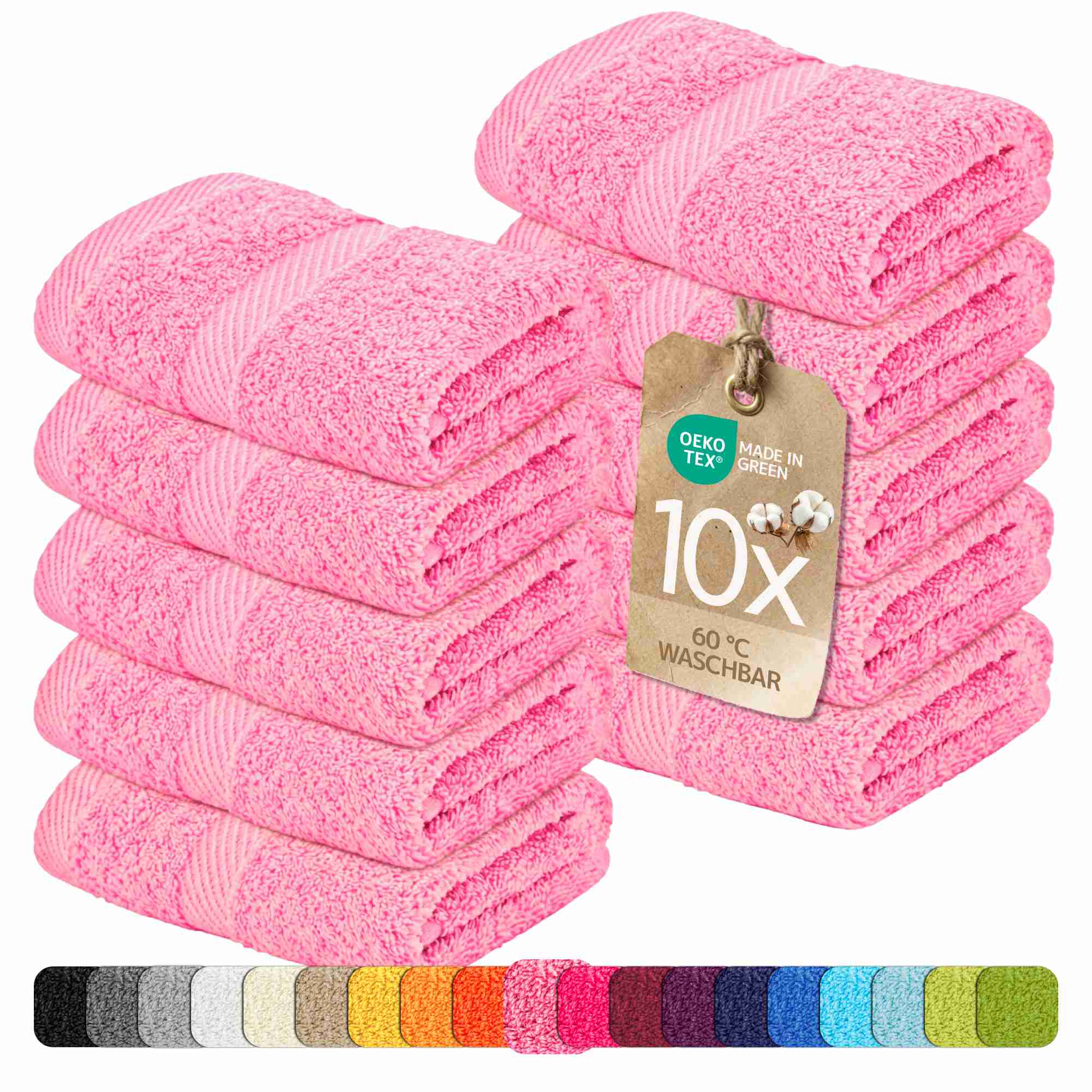 etérea 10er Pack Handtücher Carli Handtuch Bulkset