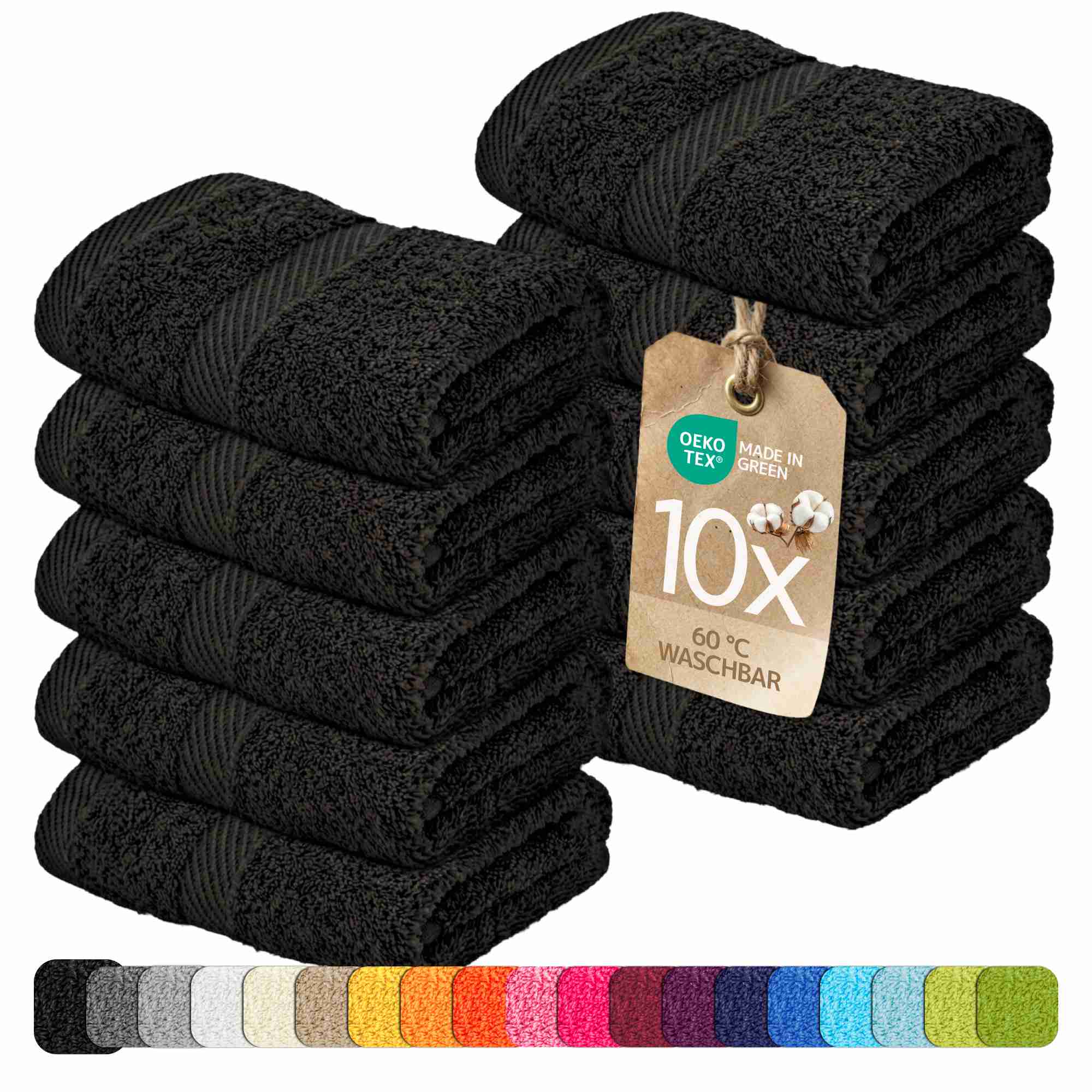 etérea 10er Pack Handtücher Carli Handtuch Bulkset