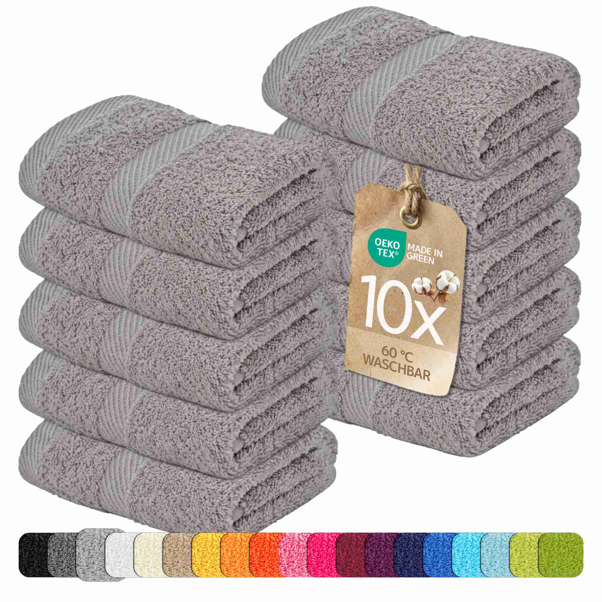 etérea 10er Pack Handtücher Carli Handtuch Bulkset