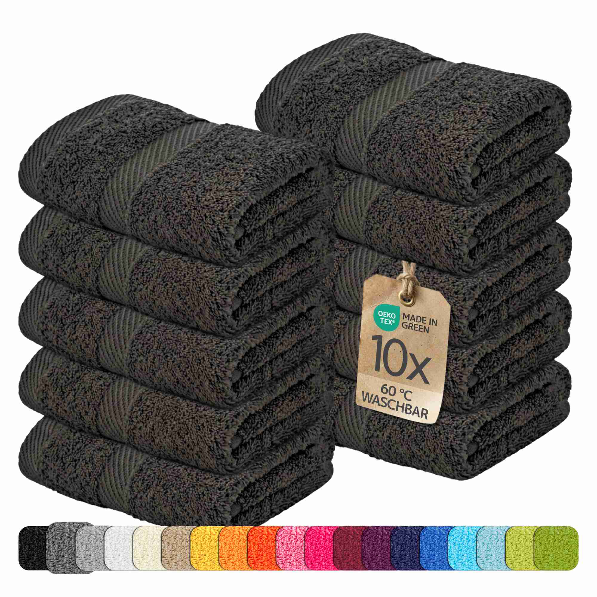 etérea 10er Pack Handtücher Carli Handtuch Bulkset