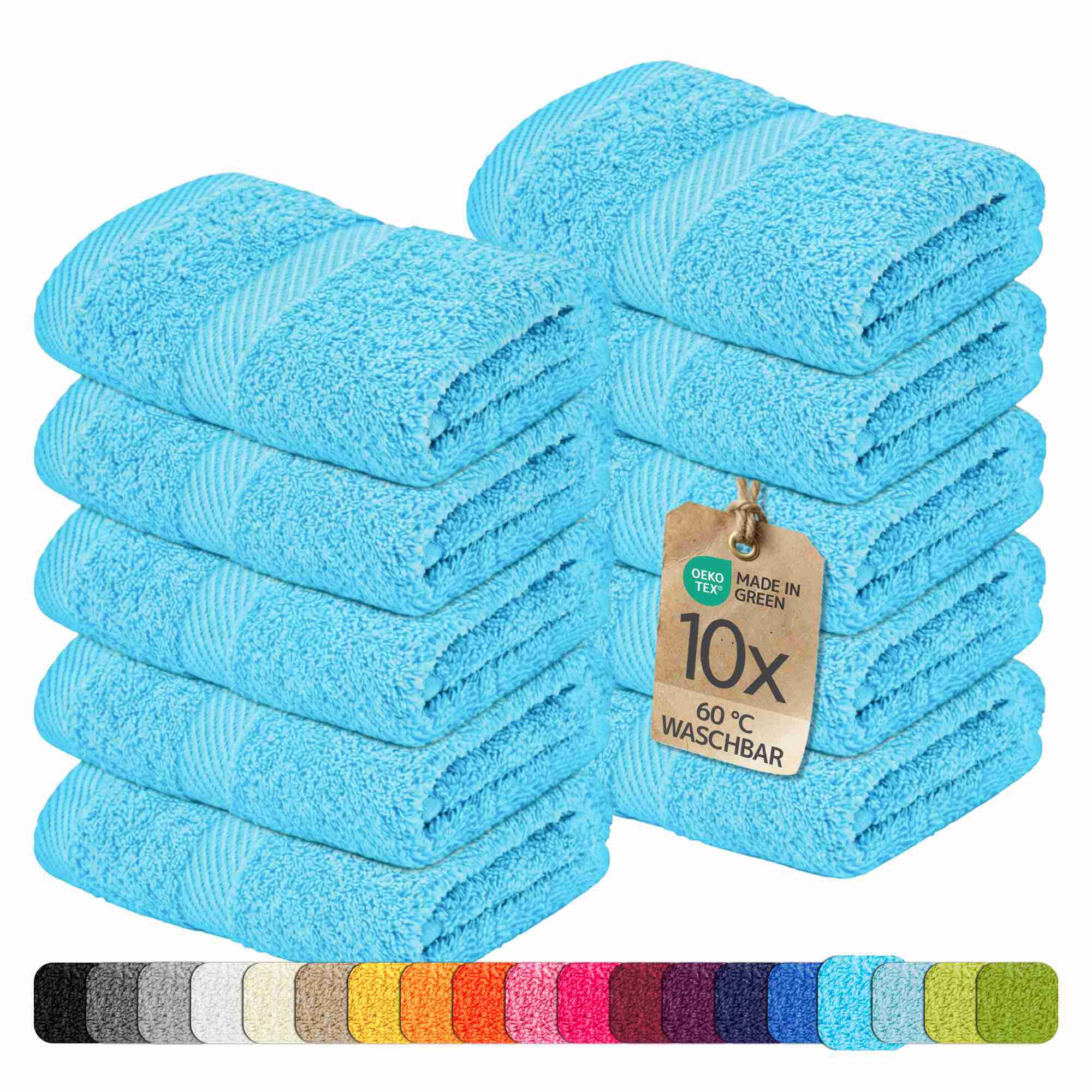 etérea 10er Pack Handtücher Carli Handtuch Bulkset