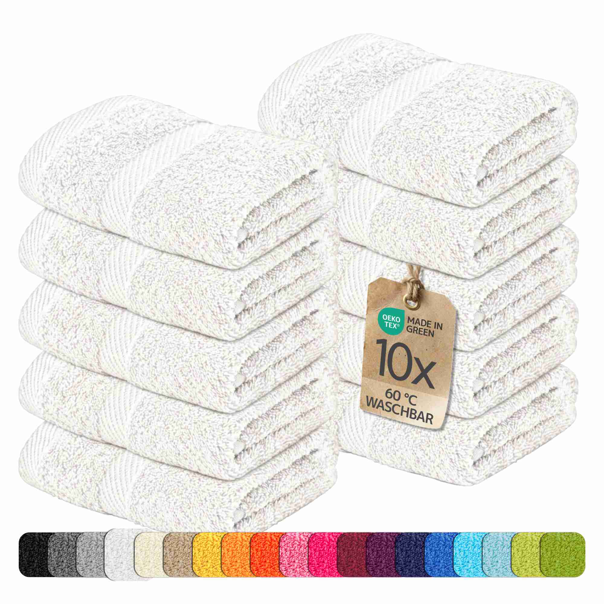 etérea 10er Pack Handtücher Carli Handtuch Bulkset