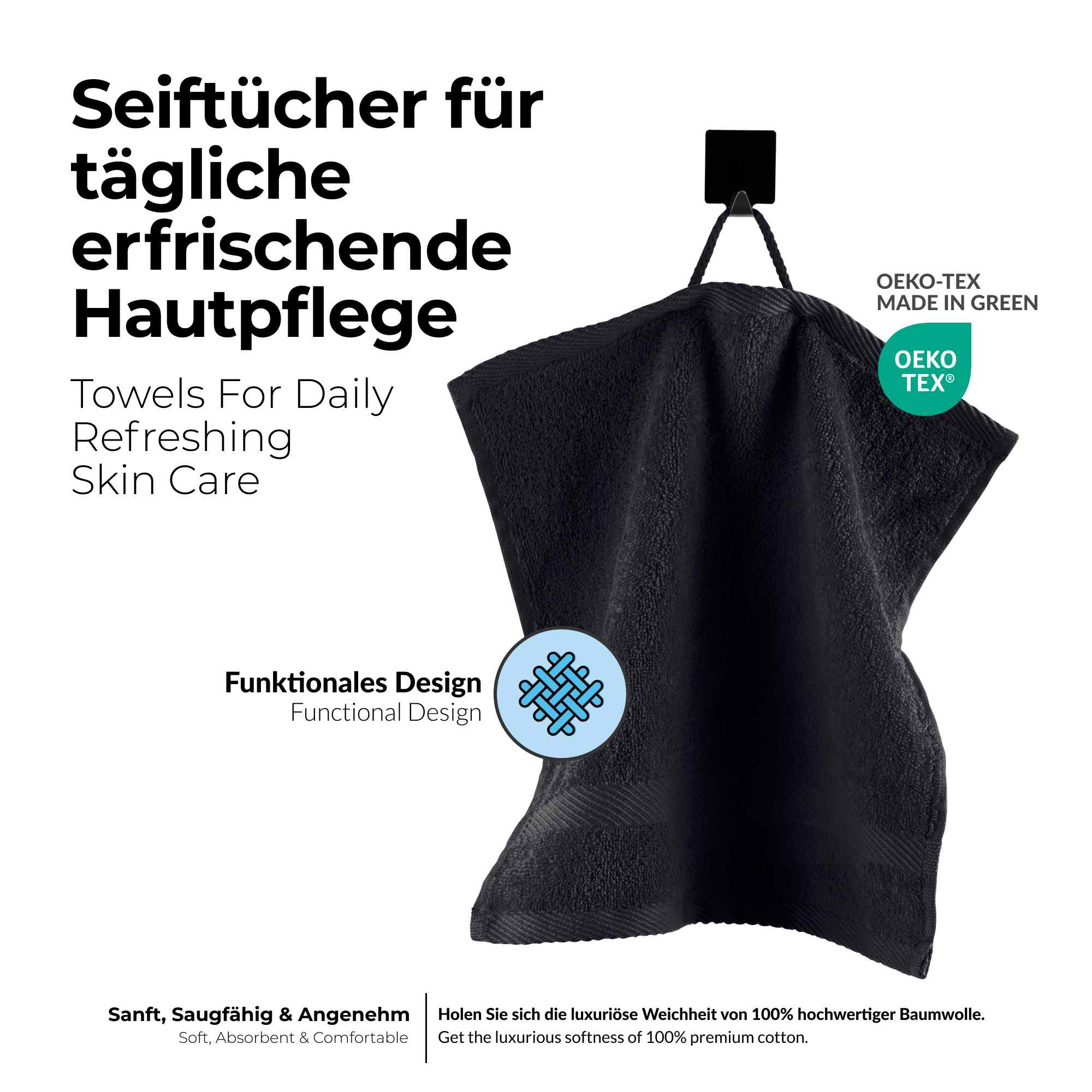 etérea 10er Pack Handtücher Carli Handtuch Bulkset
