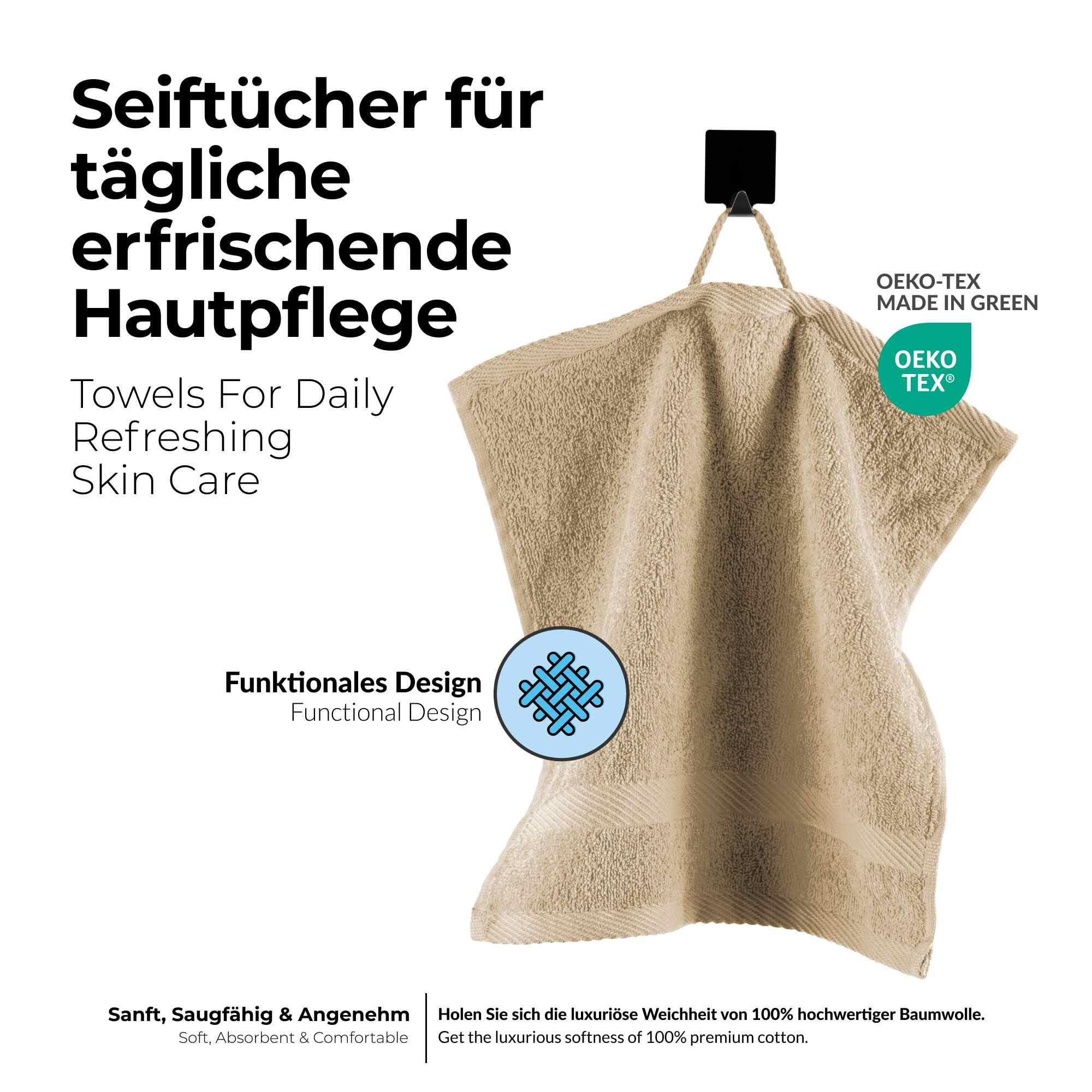 etérea 10er Pack Handtücher Carli Handtuch Bulkset