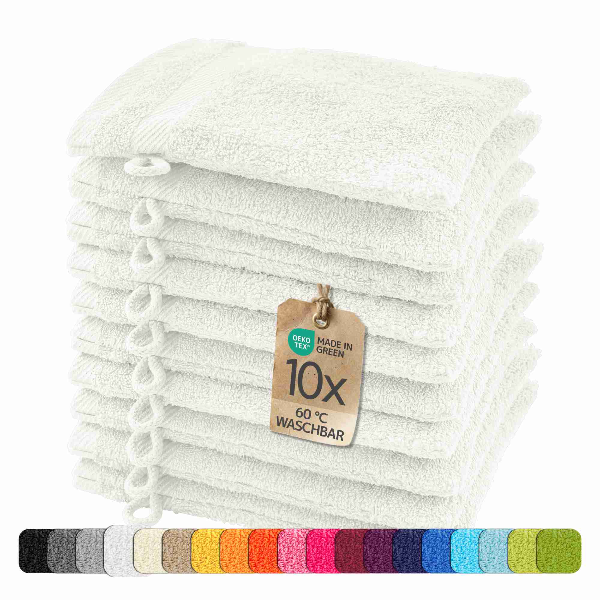 etérea 10er Pack Handtücher Carli Handtuch Bulkset