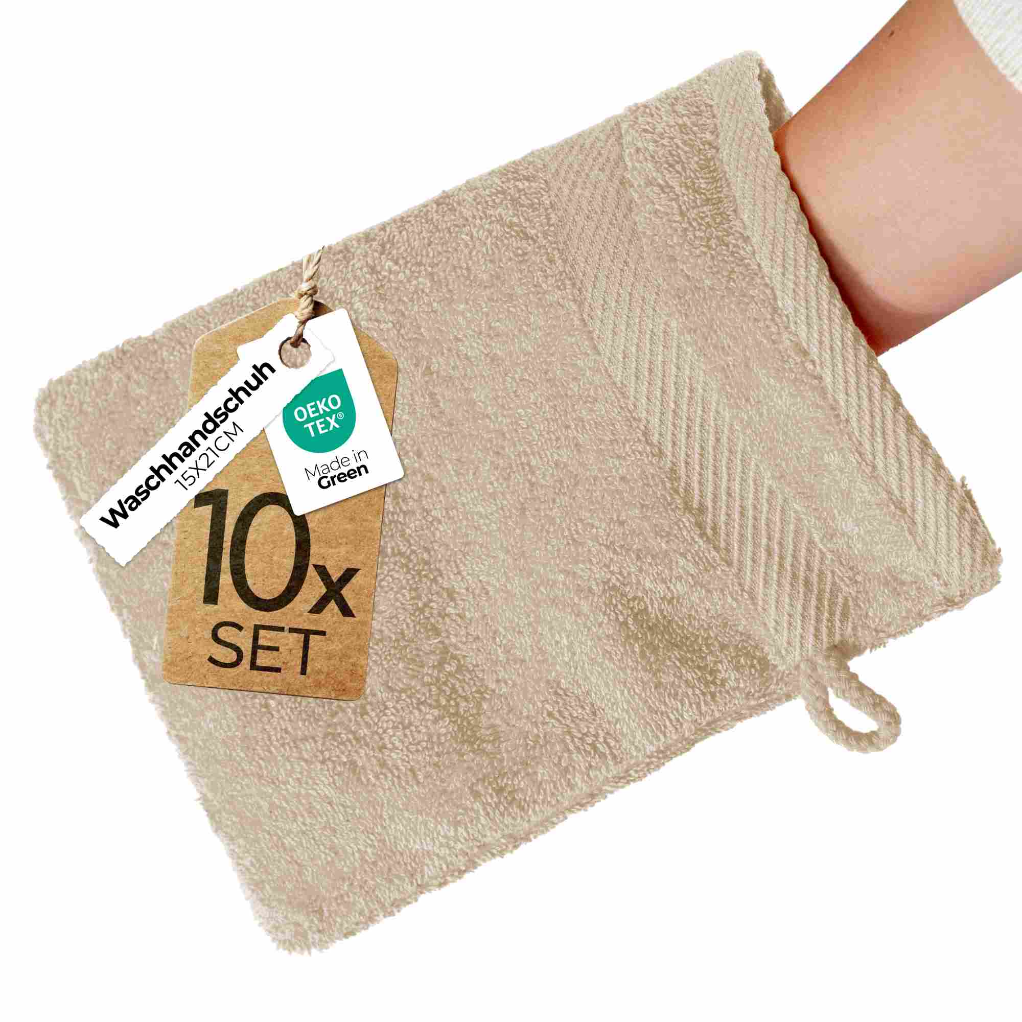 etérea 10er Pack Handtücher Carli Handtuch Bulkset