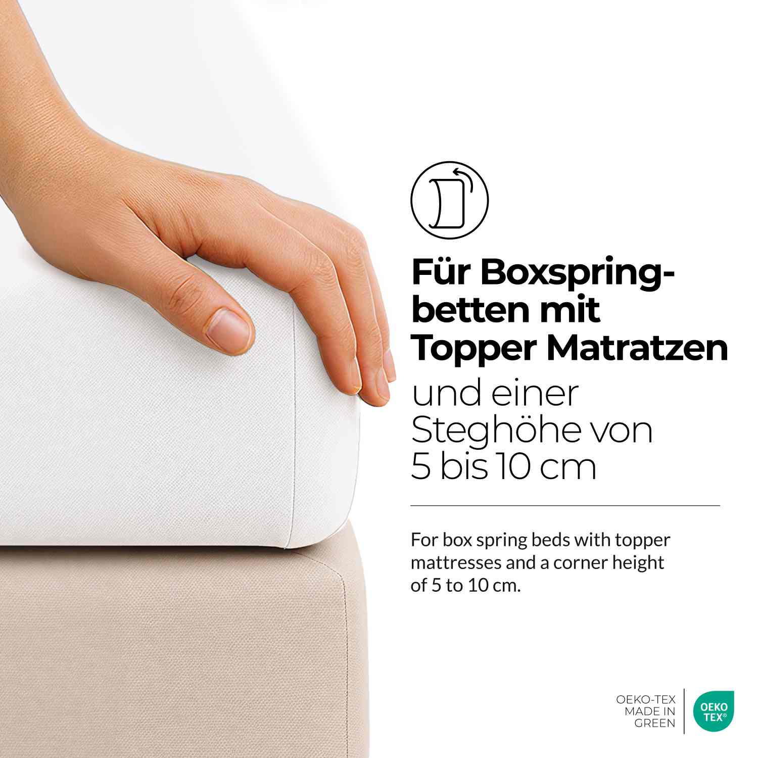 etérea Extra Jersey Topper Spannbettlaken