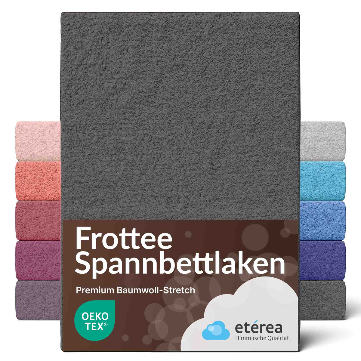 etérea Frottee Spannbettlaken #farbe_anthrazit