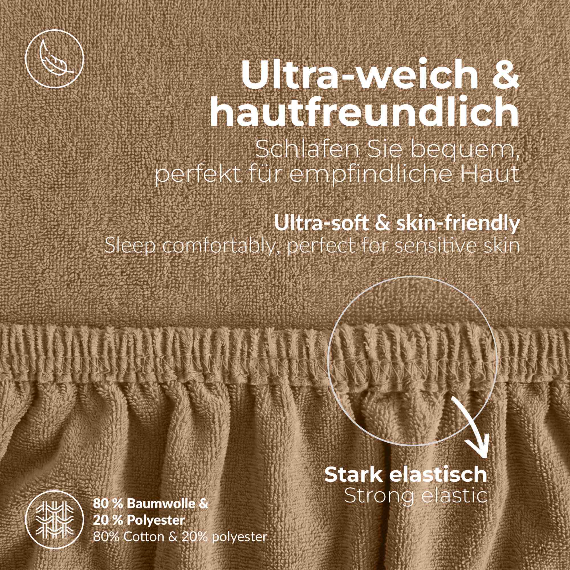 etérea Frottee Spannbettlaken