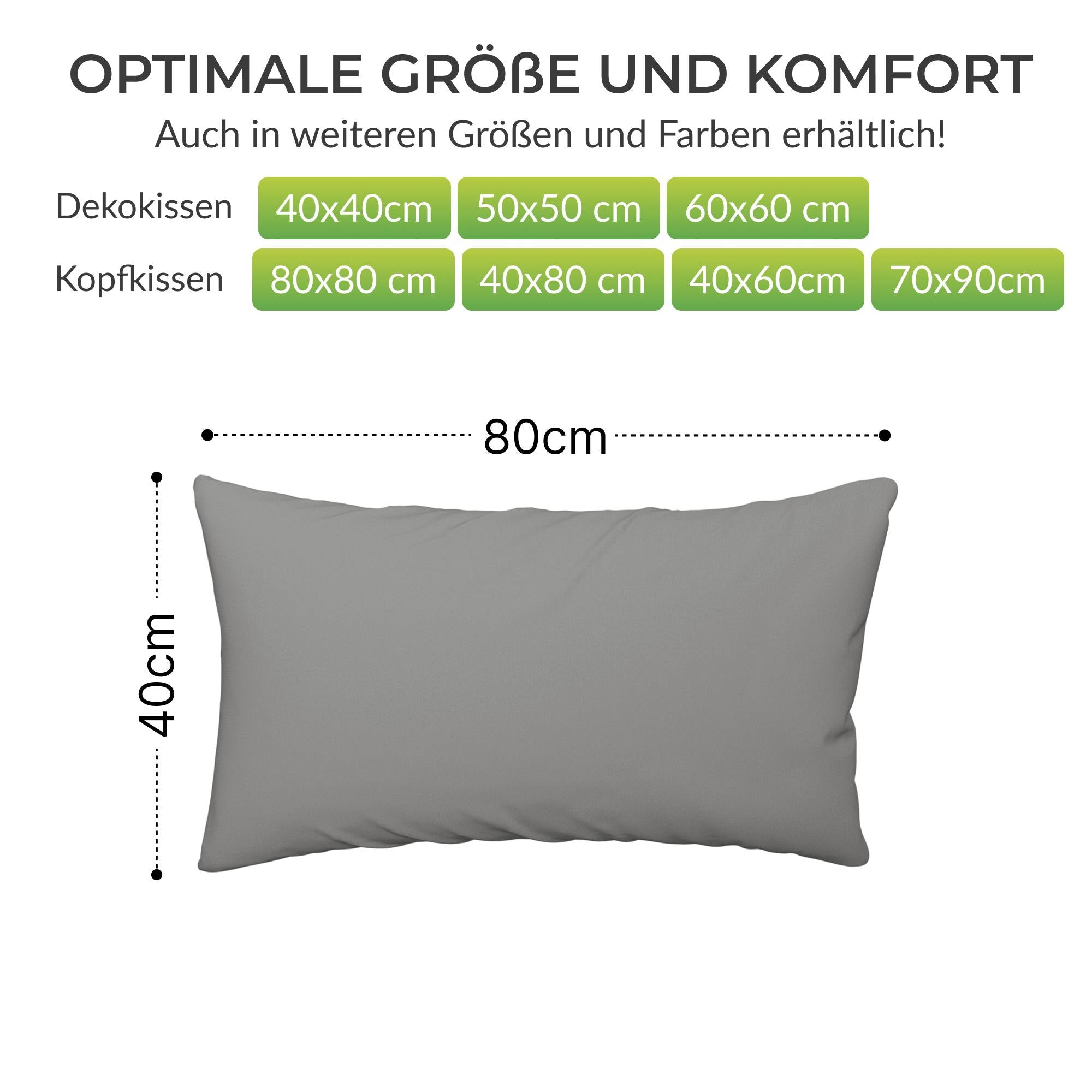 etérea Premium Jersey Kissenbezug – weich, langlebig & bügelfrei