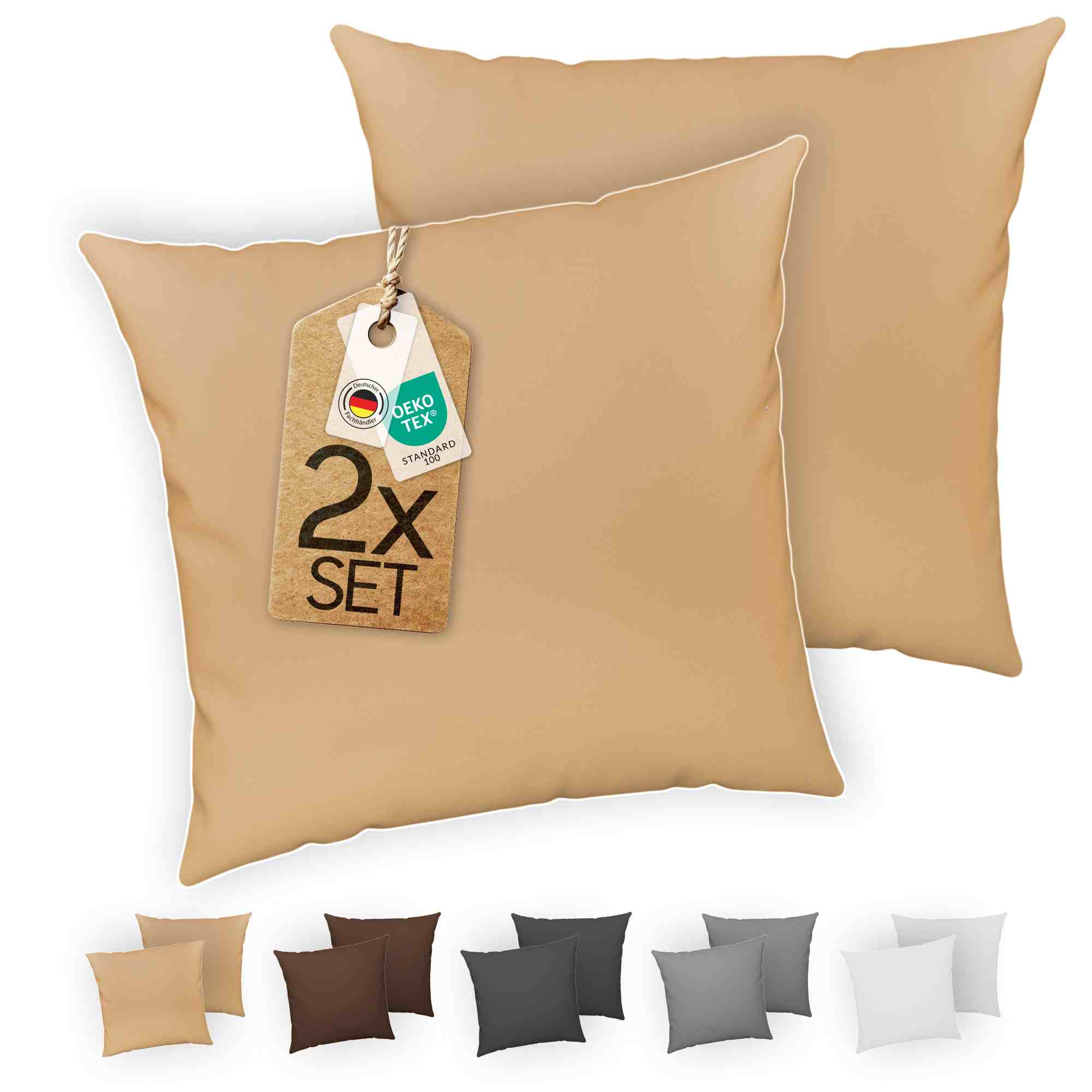 etérea Premium Jersey Kissenbezug – weich, langlebig & bügelfrei