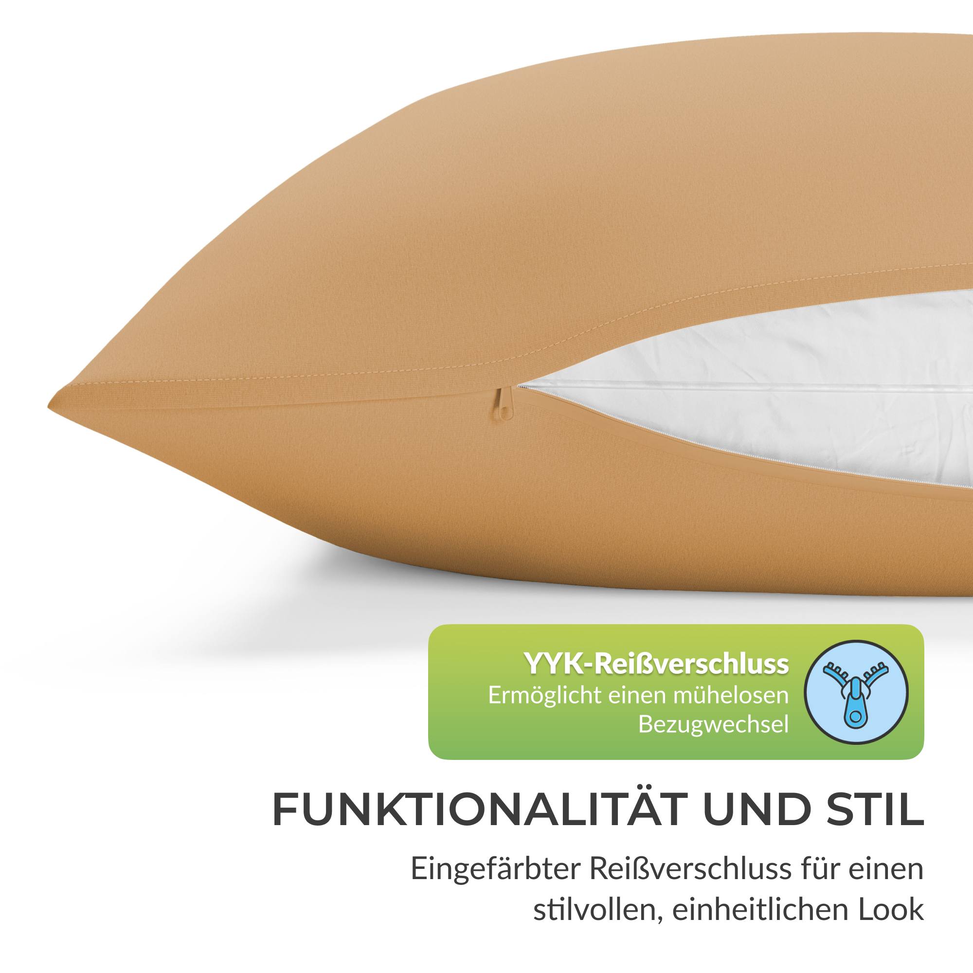 etérea Premium Jersey Kissenbezug – weich, langlebig & bügelfrei