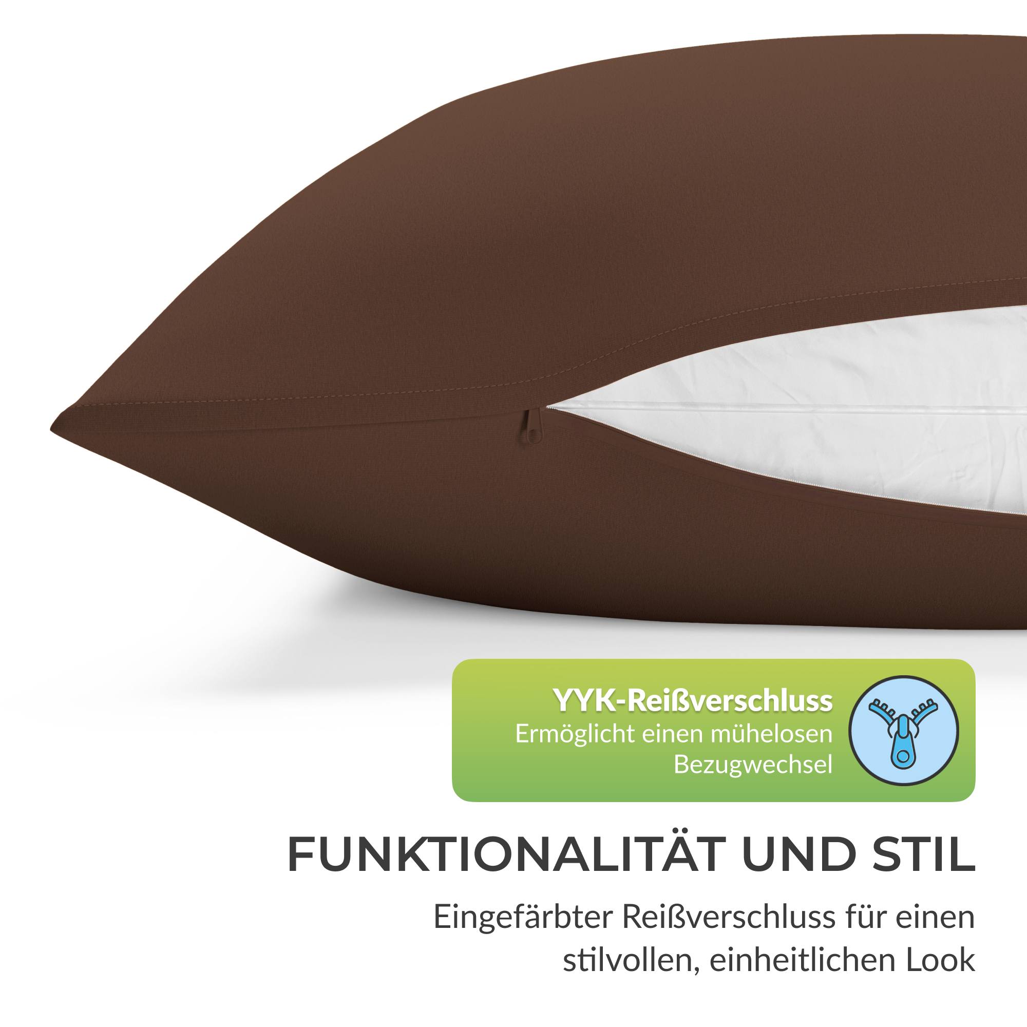 etérea Premium Jersey Kissenbezug – weich, langlebig & bügelfrei