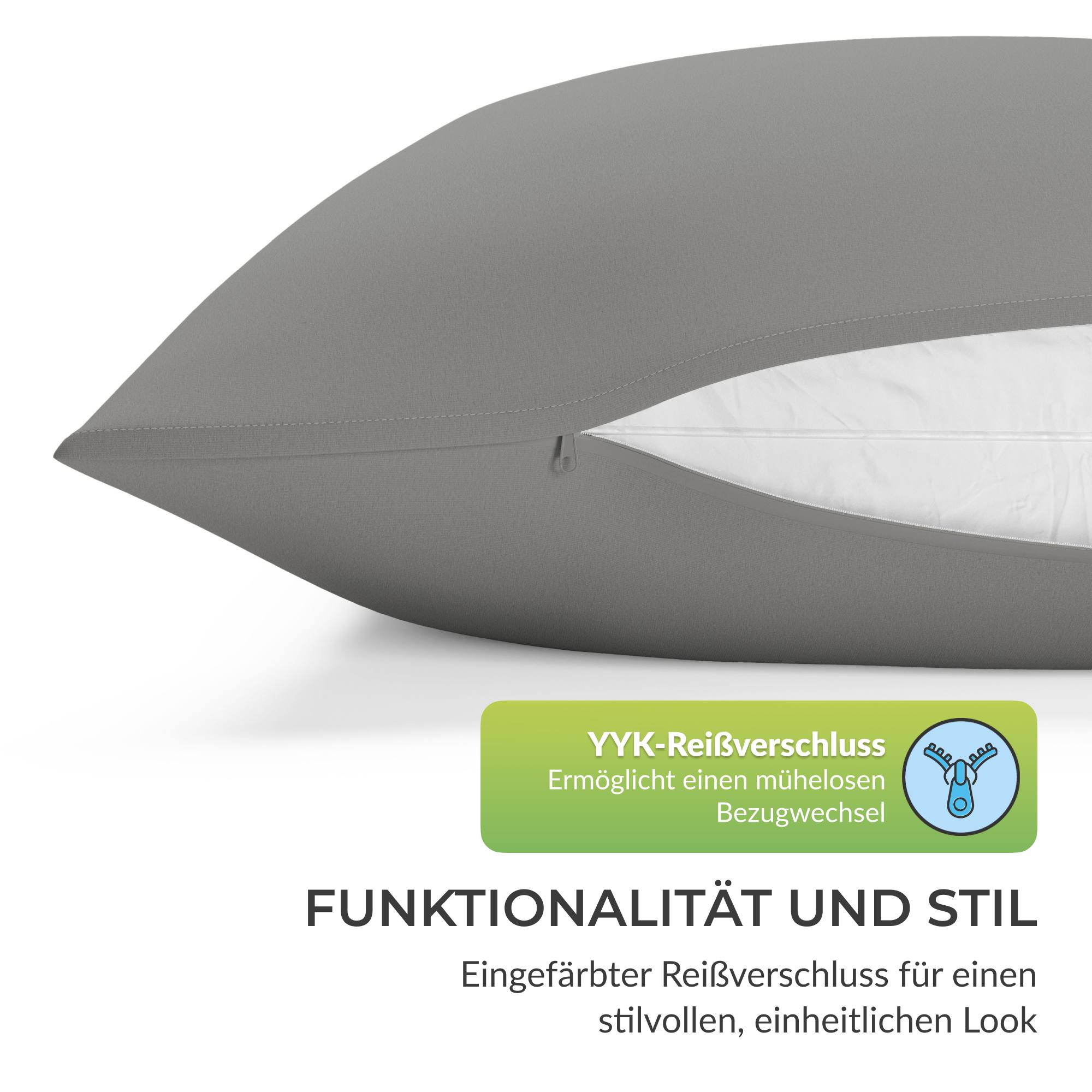 etérea Premium Jersey Kissenbezug – weich, langlebig & bügelfrei