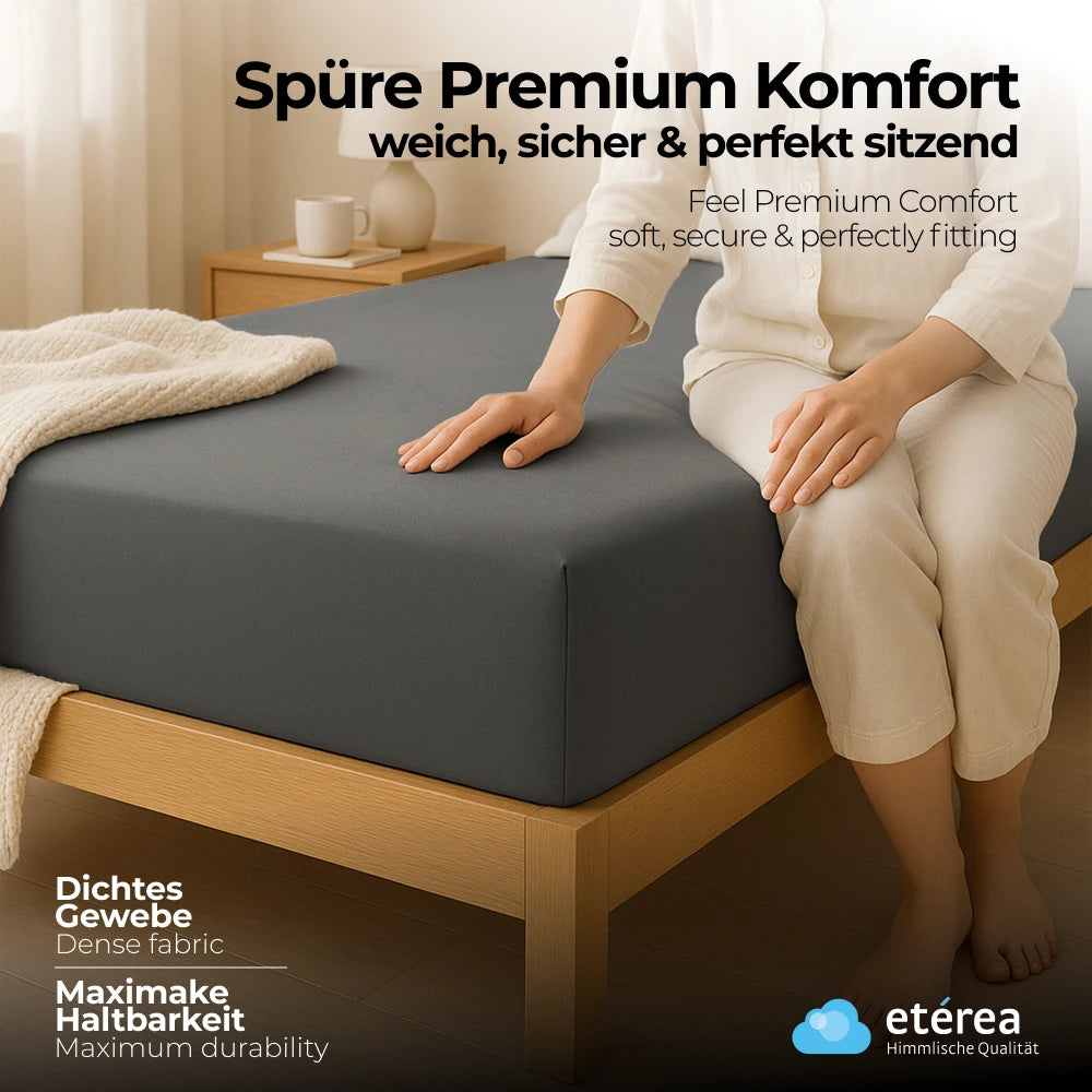 etérea Comfort Jersey Spannbettlaken - 90x200 - 200x200 cm