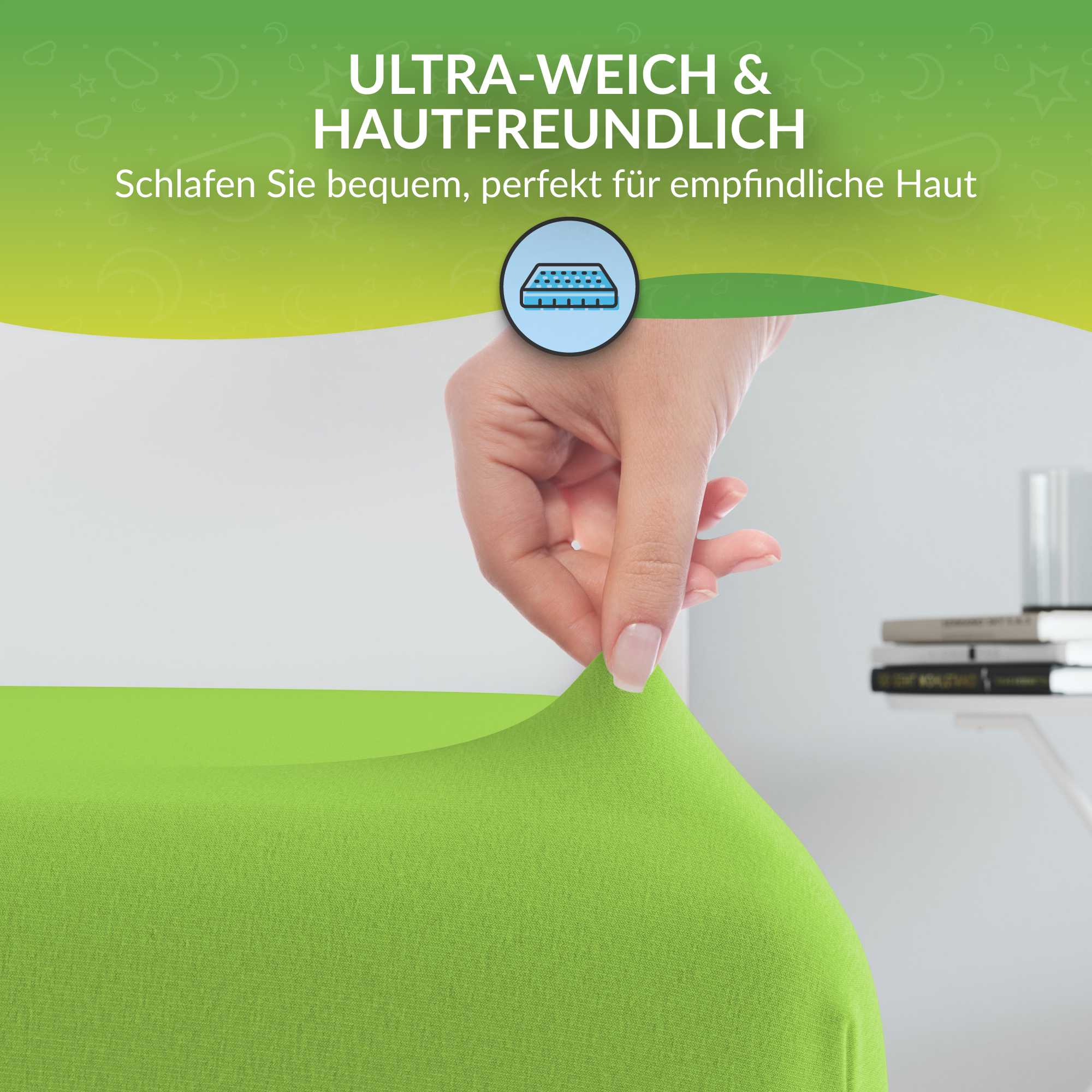 etérea Comfort Jersey Kinder Spannbettlaken Doppelpack