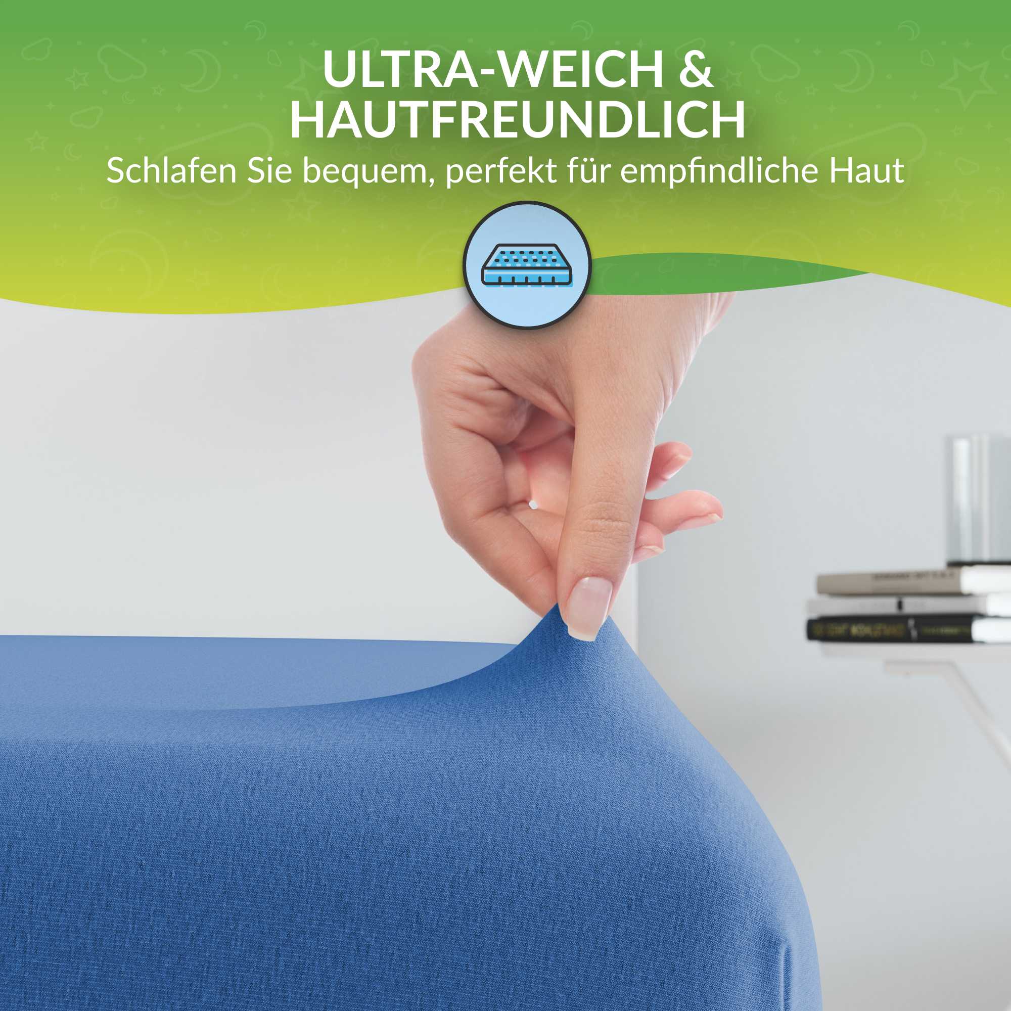etérea Comfort Jersey Kinder Spannbettlaken Doppelpack