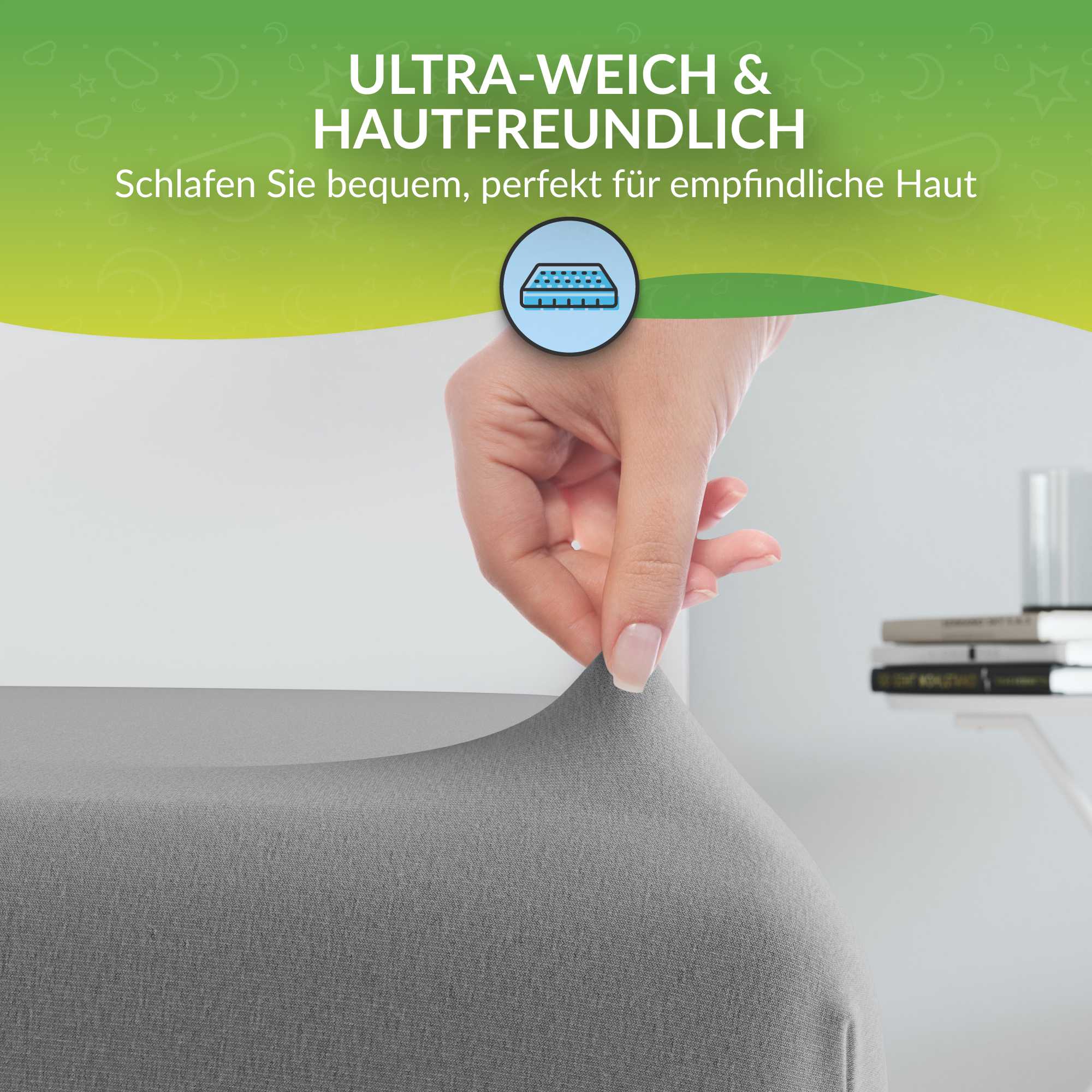 etérea Comfort Jersey Kinder Spannbettlaken Doppelpack