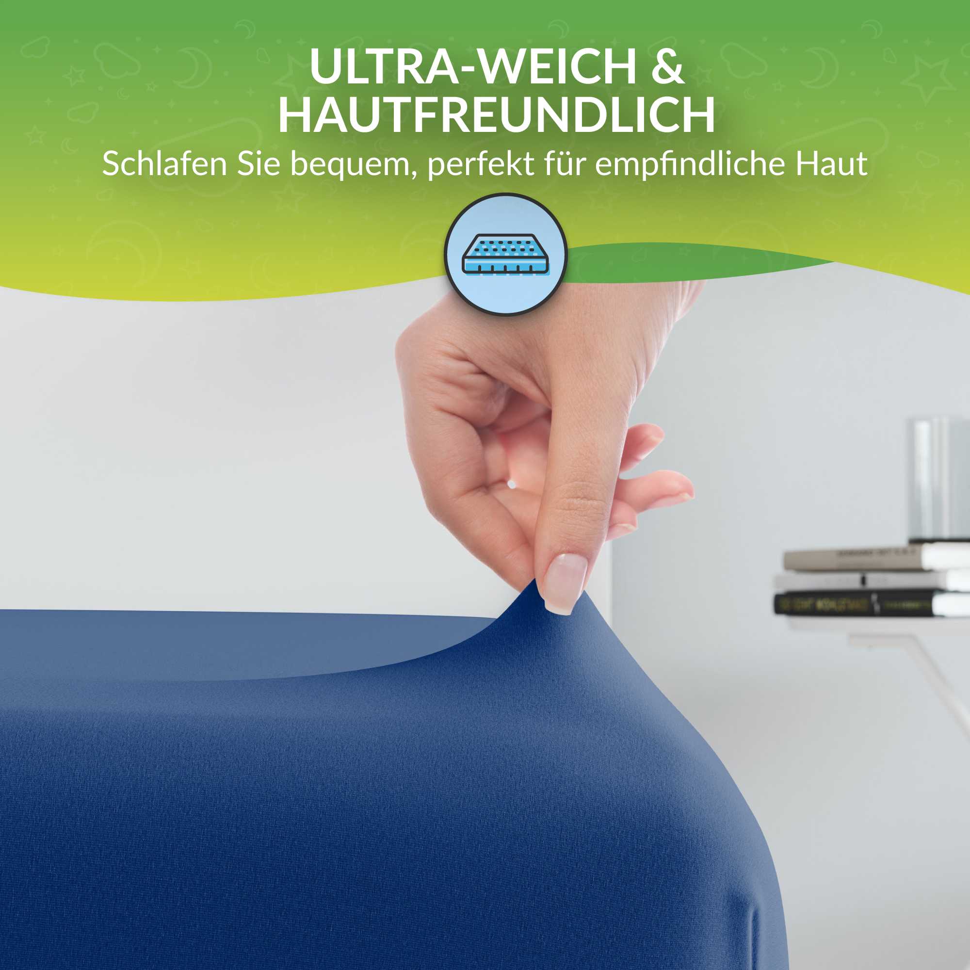 etérea Comfort Jersey Kinder Spannbettlaken Doppelpack